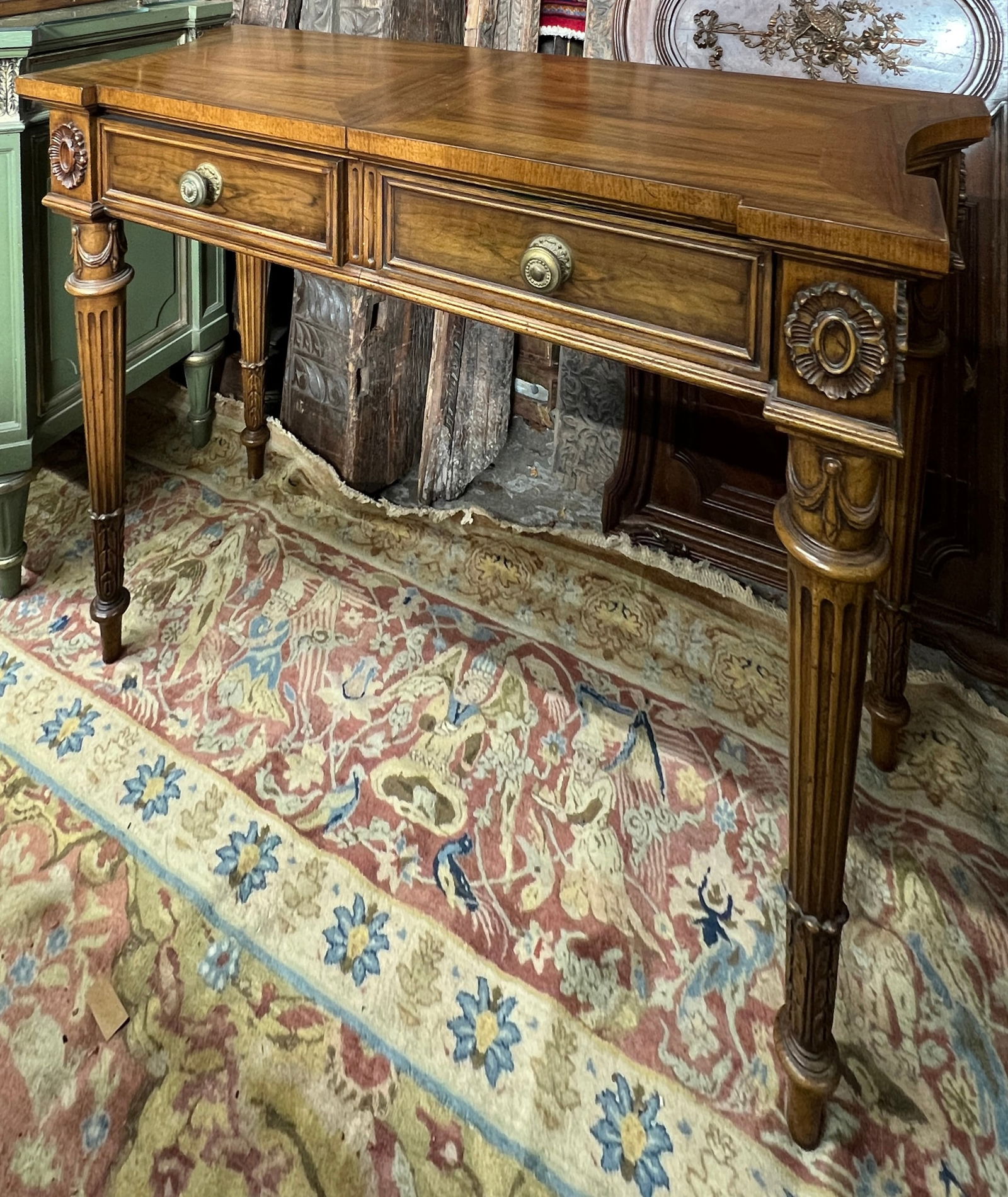 Unusual Karges Extendable Console Table or Server. (1 of 2)