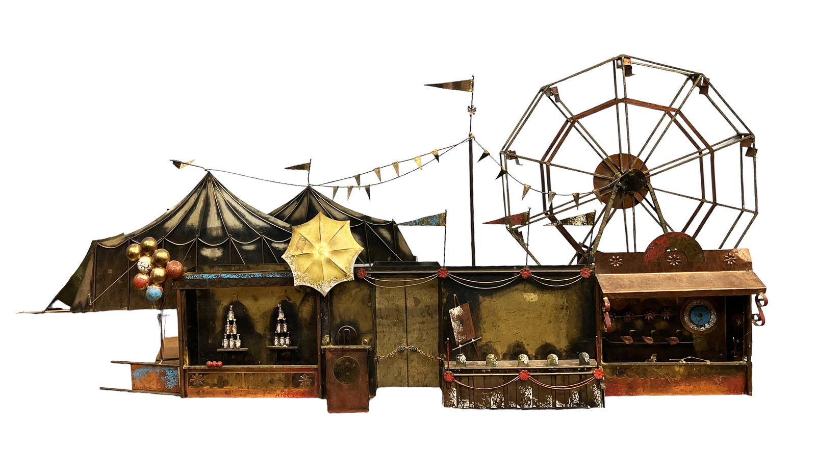 Curtis Jere Signed Wall Sculpture of Carnival. (1 of 6)