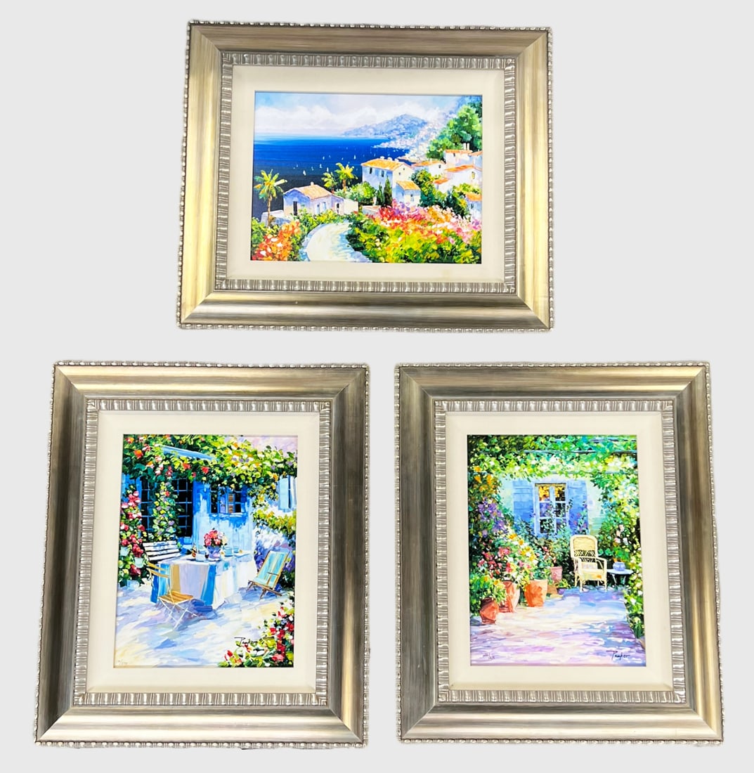 Lot of 3 Embellished Giclee Prints - Alex Pauker. (1 of 16)