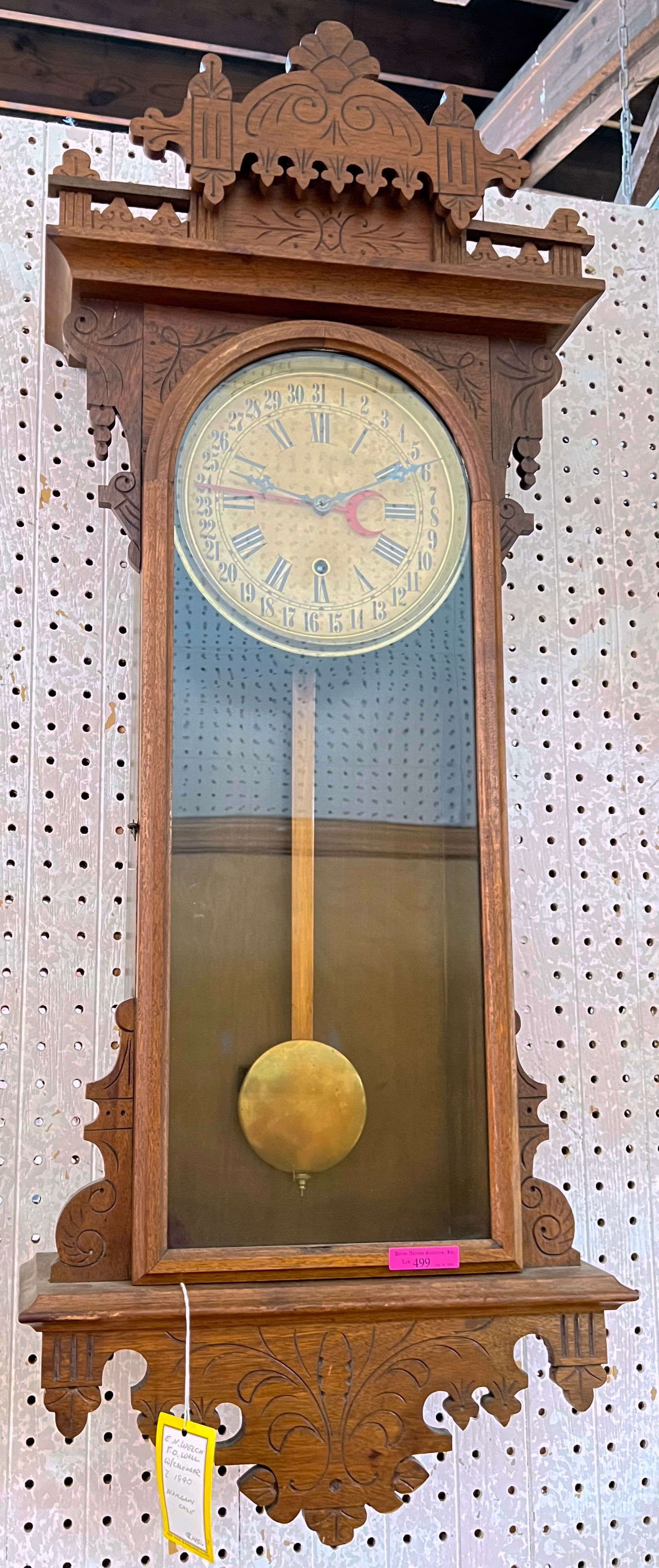 Long Case Regulator Calendar Clock. (1 of 1)