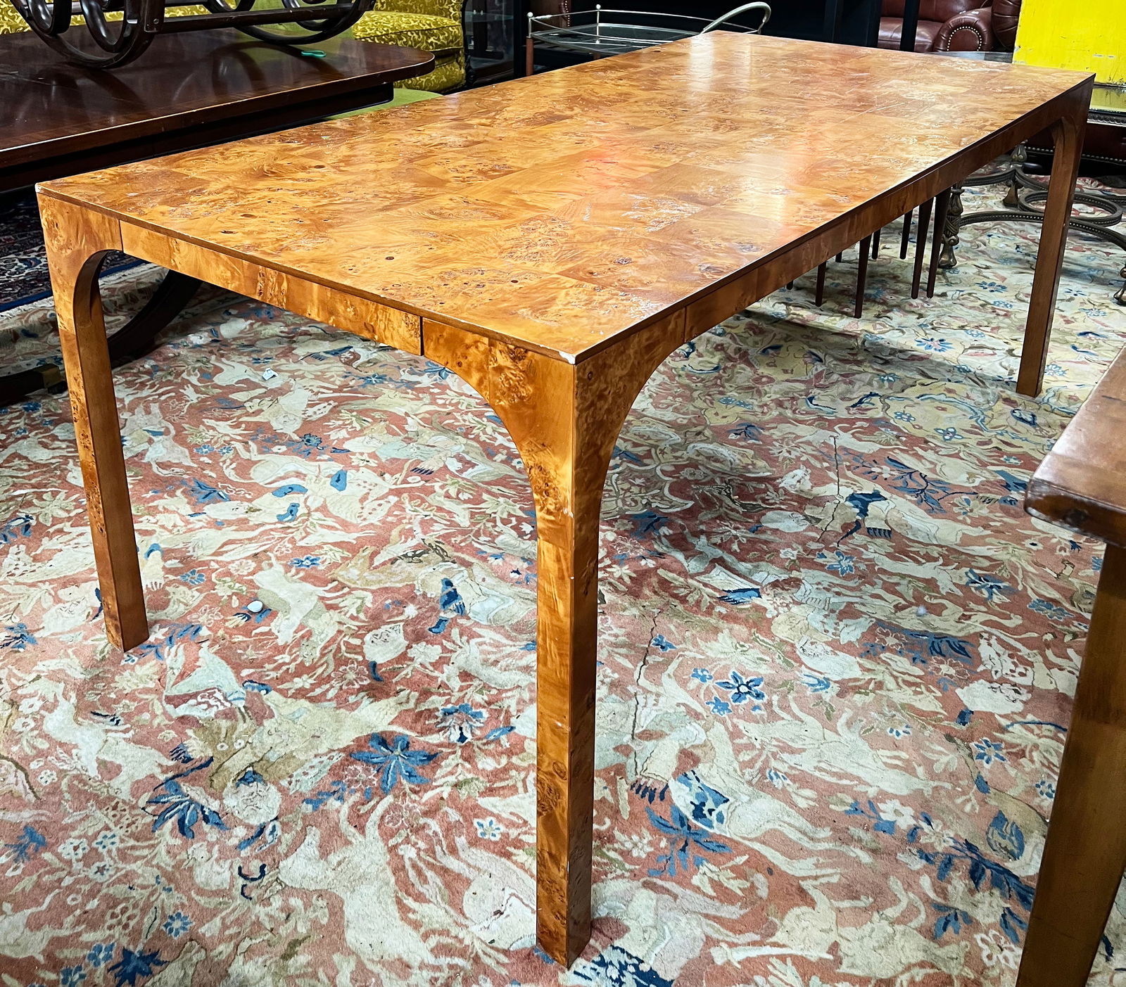 Contemporary Burled Walnut Table by CB2. (1 of 1)