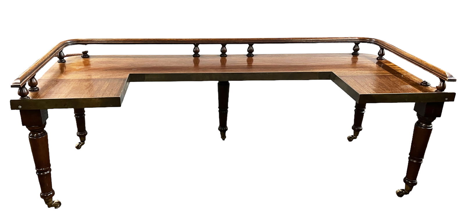 Vintage U-Shaped Walnut Table. (1 of 2)