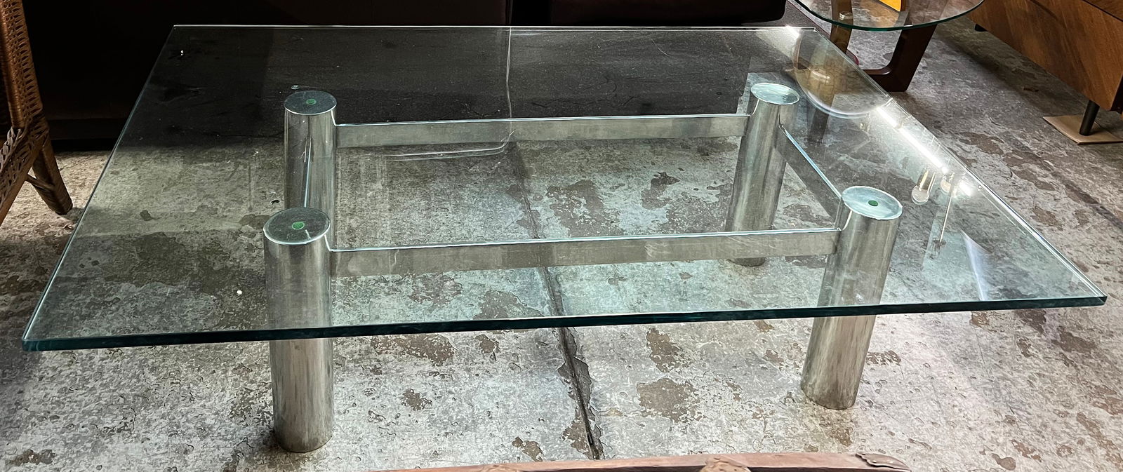 Glass Top Mid-Century Modern Table. (1 of 1)