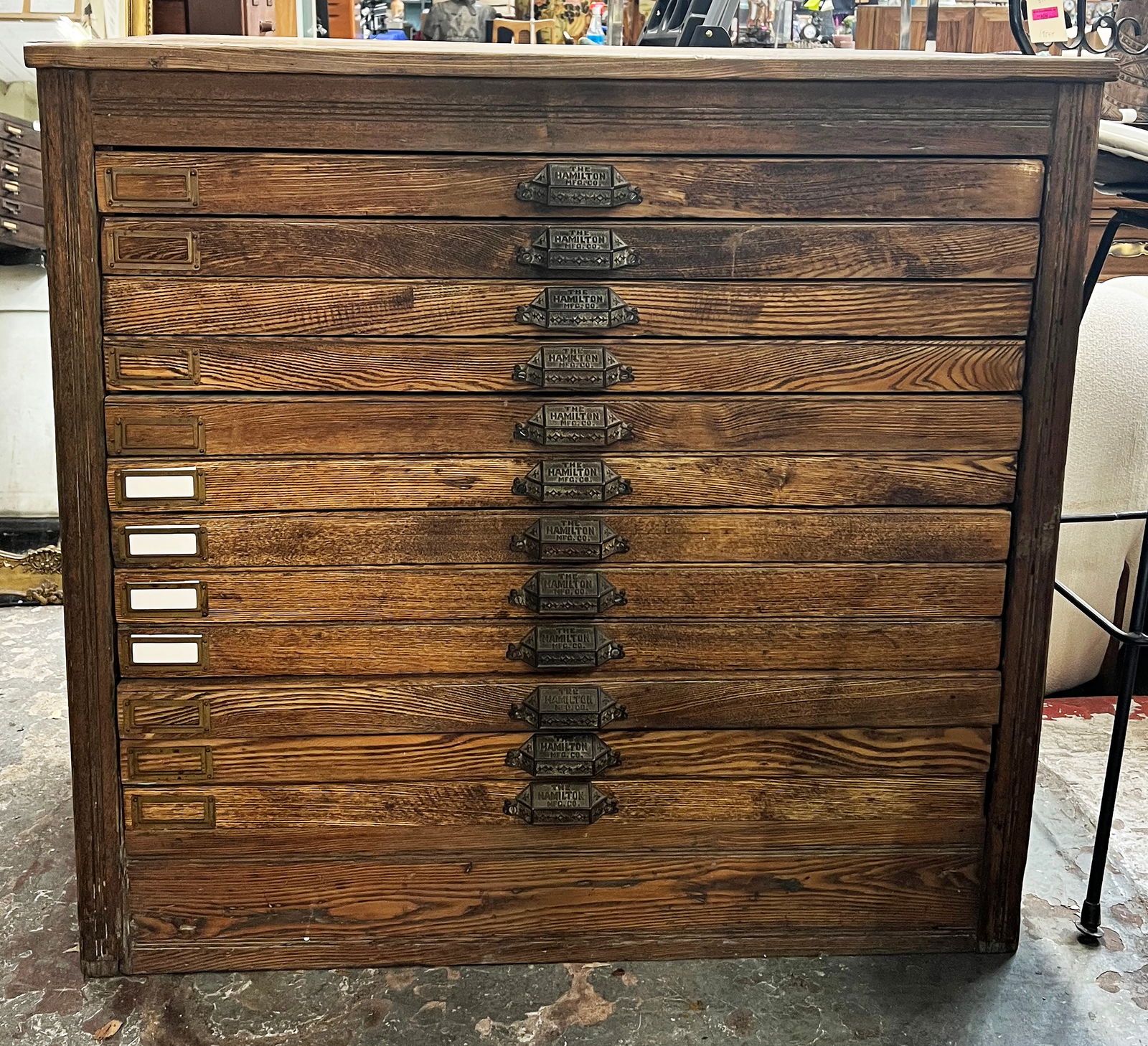 Hamilton Printer's Type Cabinet. (1 of 4)