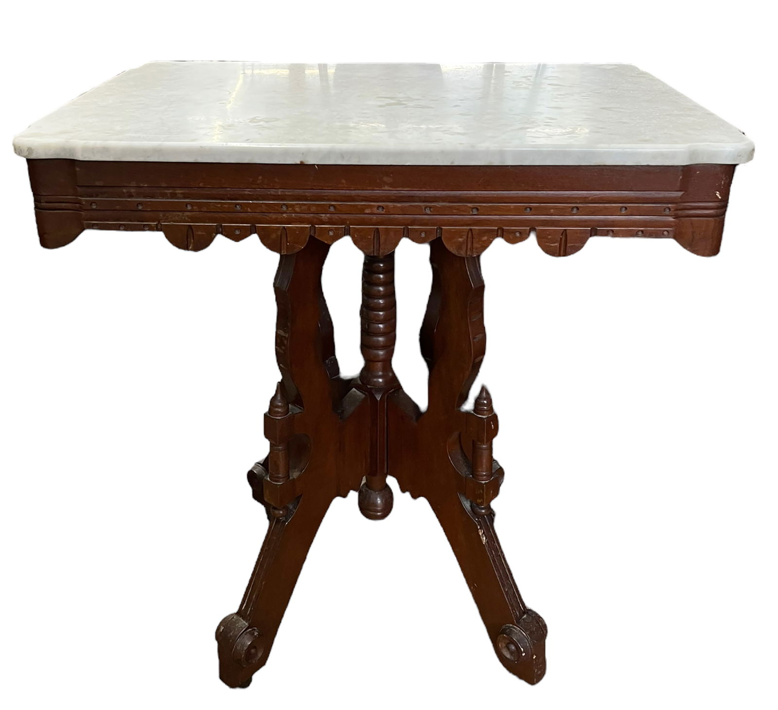 Victorian Marble Top Table. (1 of 1)