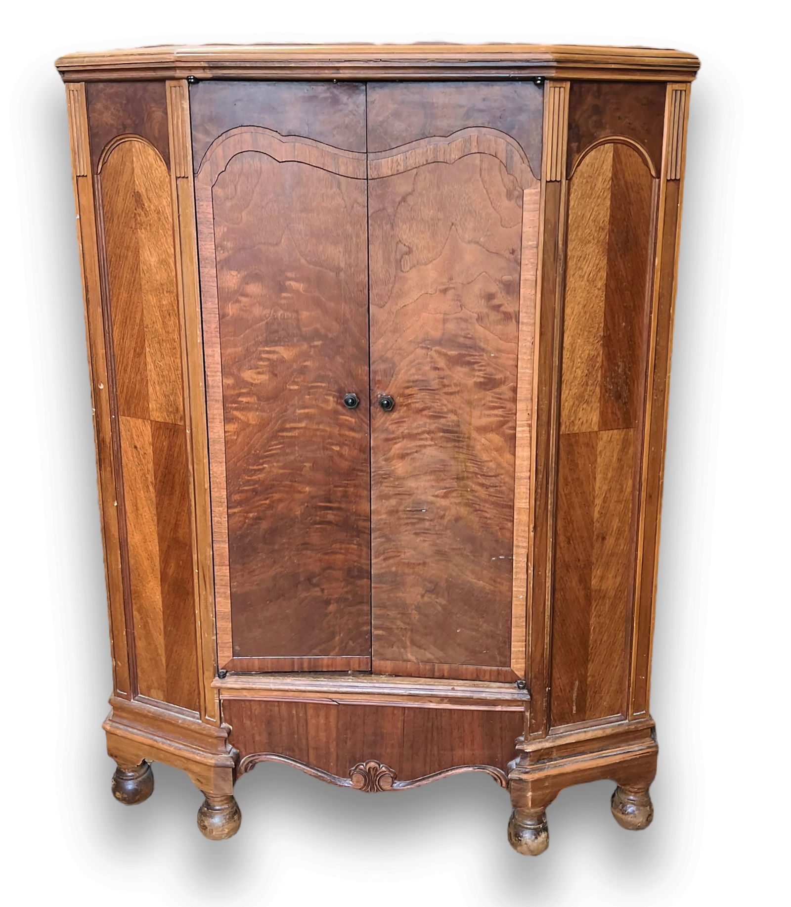 Burled Walnut Cabinet. (1 of 3)