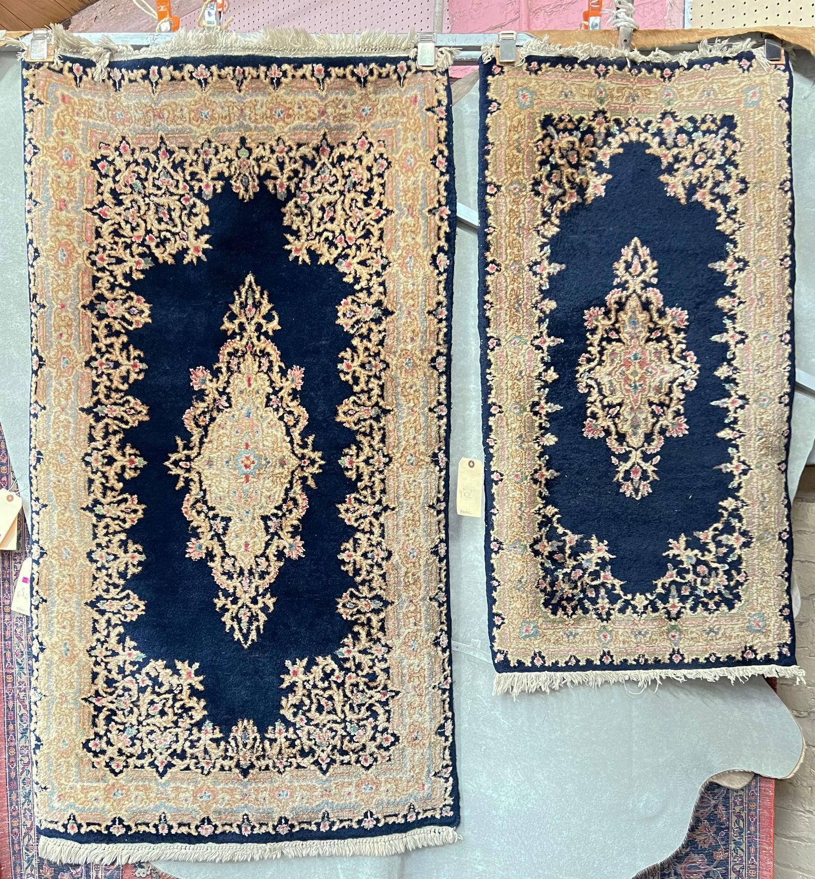 Lot of Two Kirman Pattern Rugs. (1 of 2)