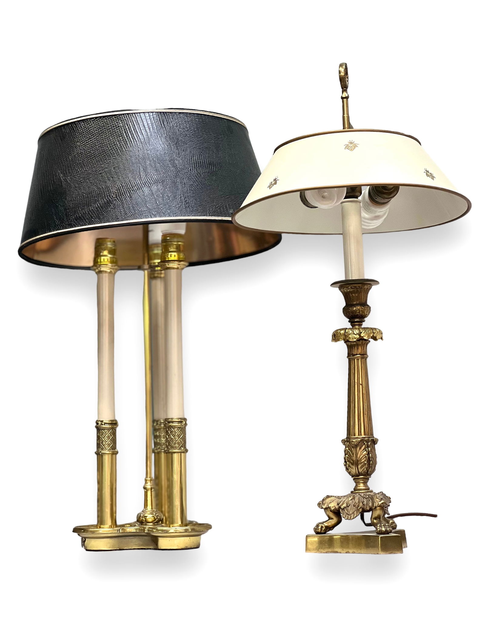 Lot of Two Brass Lamps. (1 of 1)