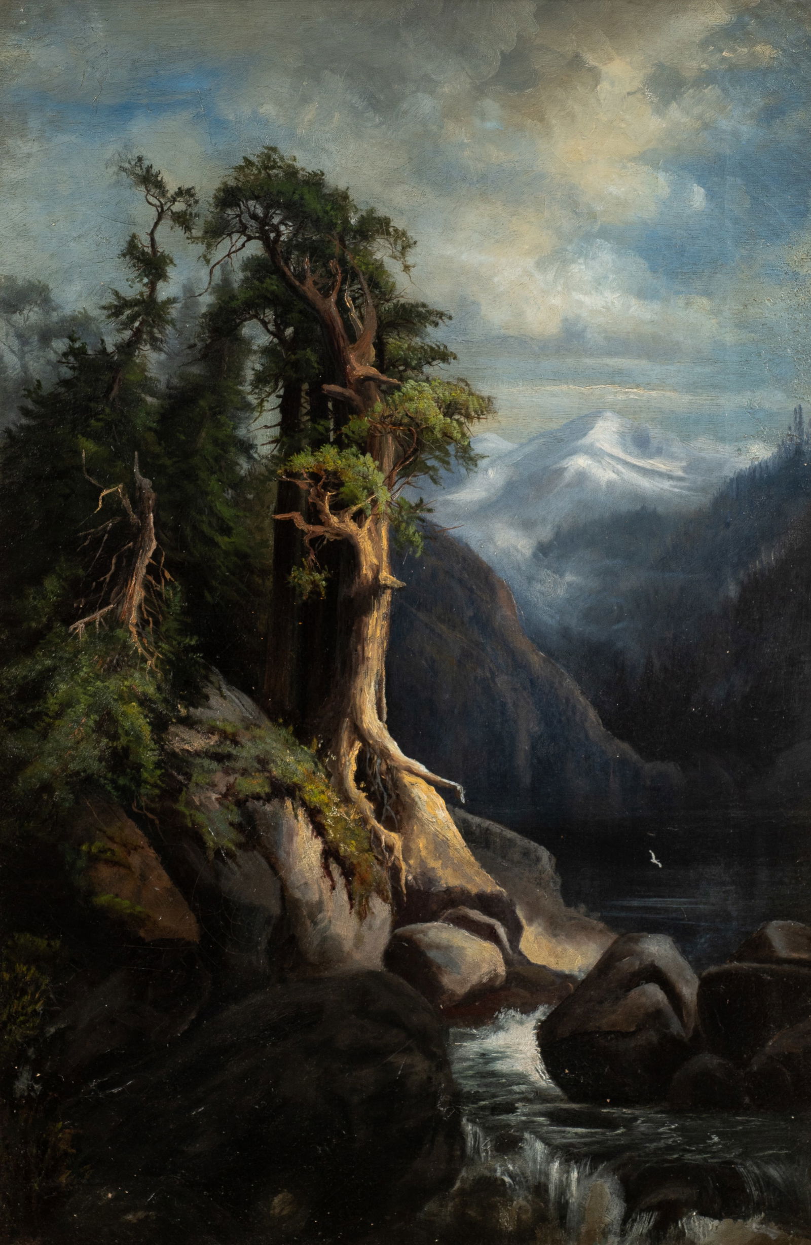 Unsigned Romanticism Landscape Painting. (1 of 4)