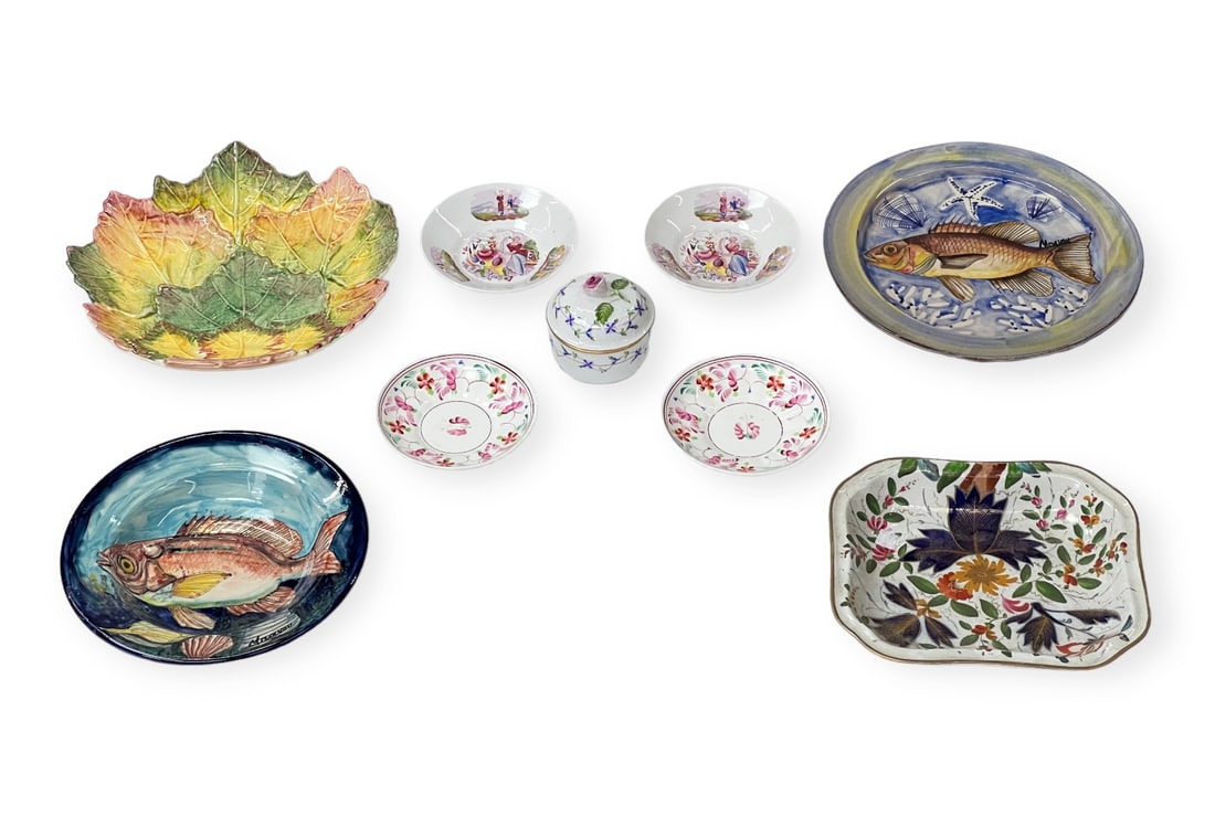 Lot: 9 Pcs.- Herend Sugar Bowl, etc. (1 of 4)