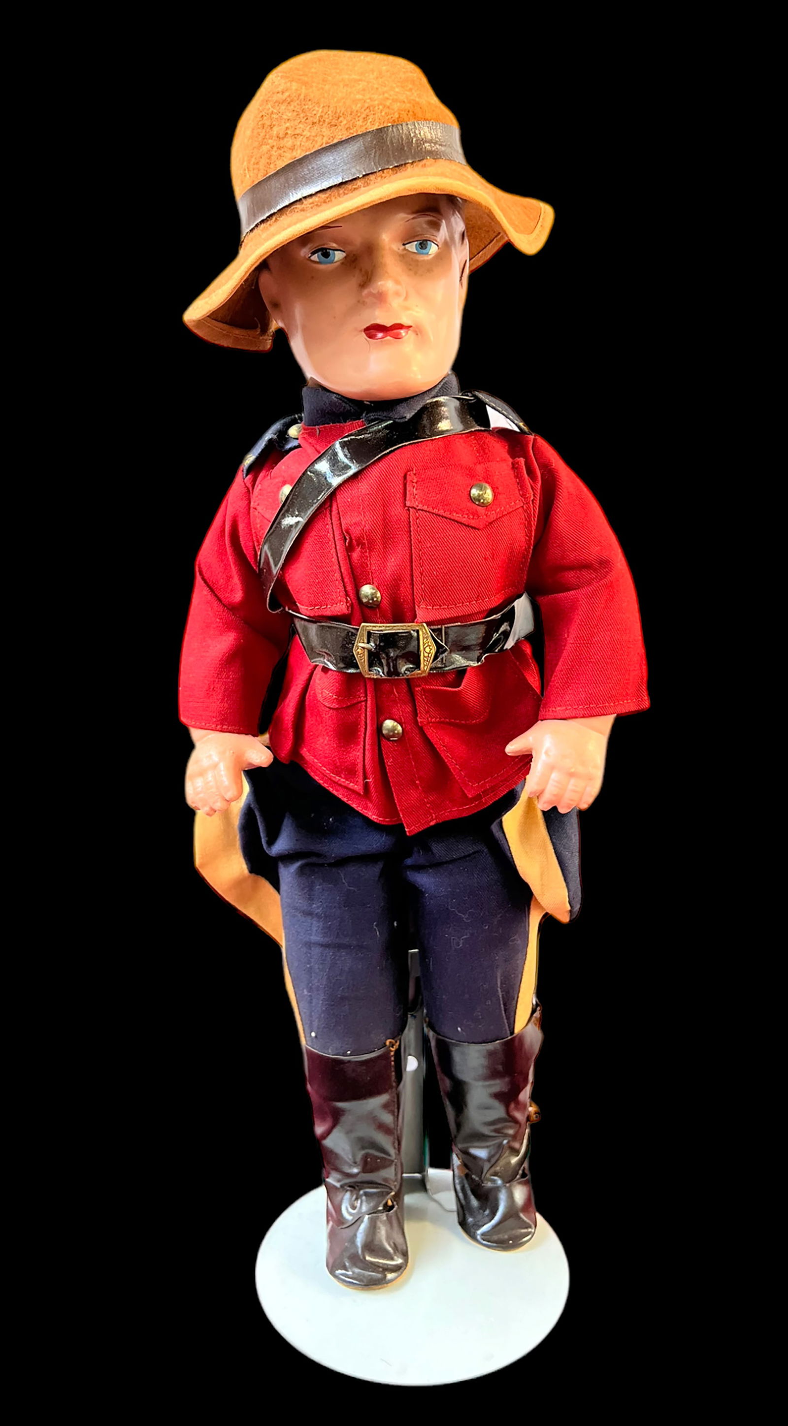 17" Royal Canadian Mounted Police Doll, 1939. (1 of 4)