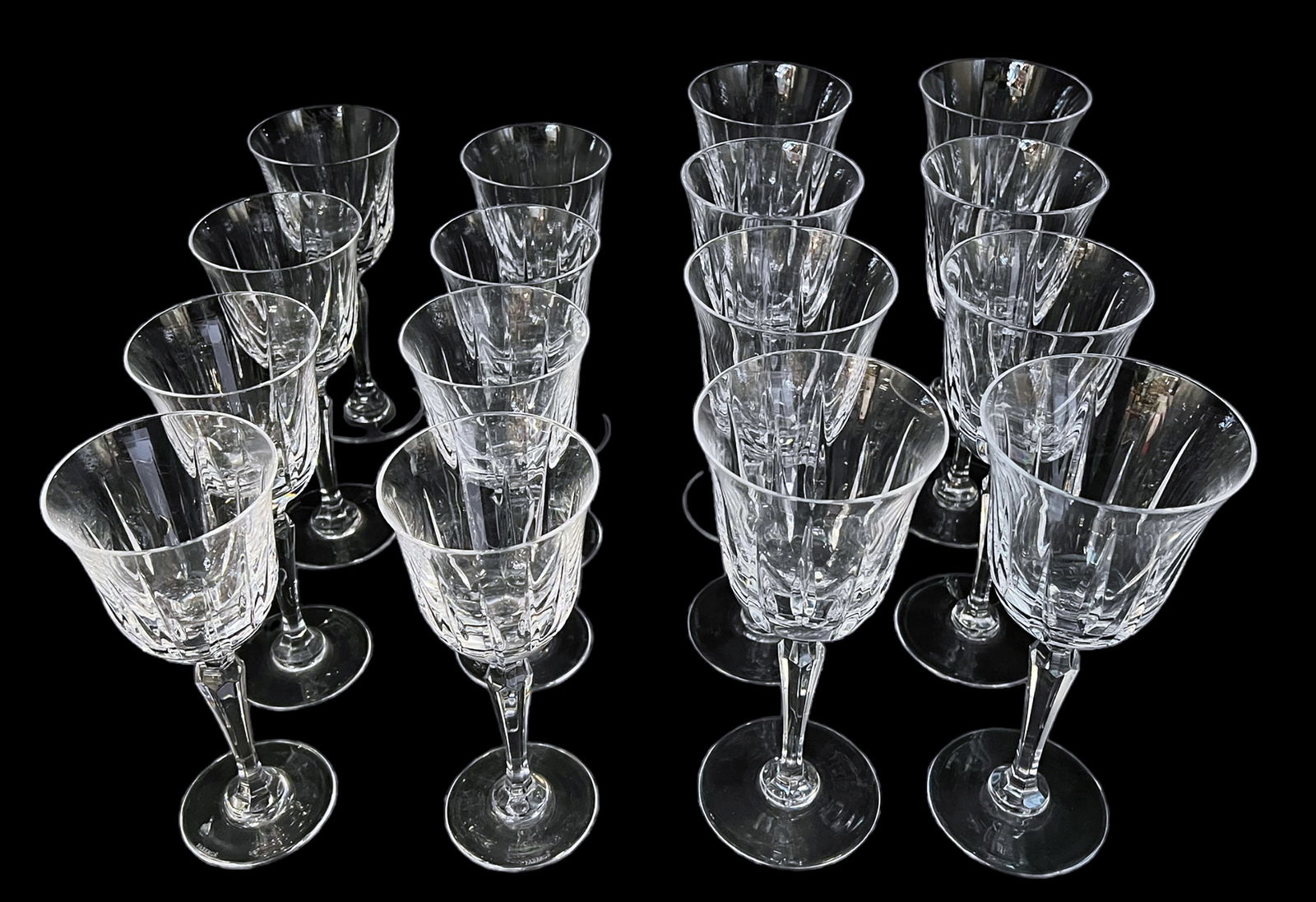 Set of 16 Faberge Crystal Stemware Goblets. (1 of 5)