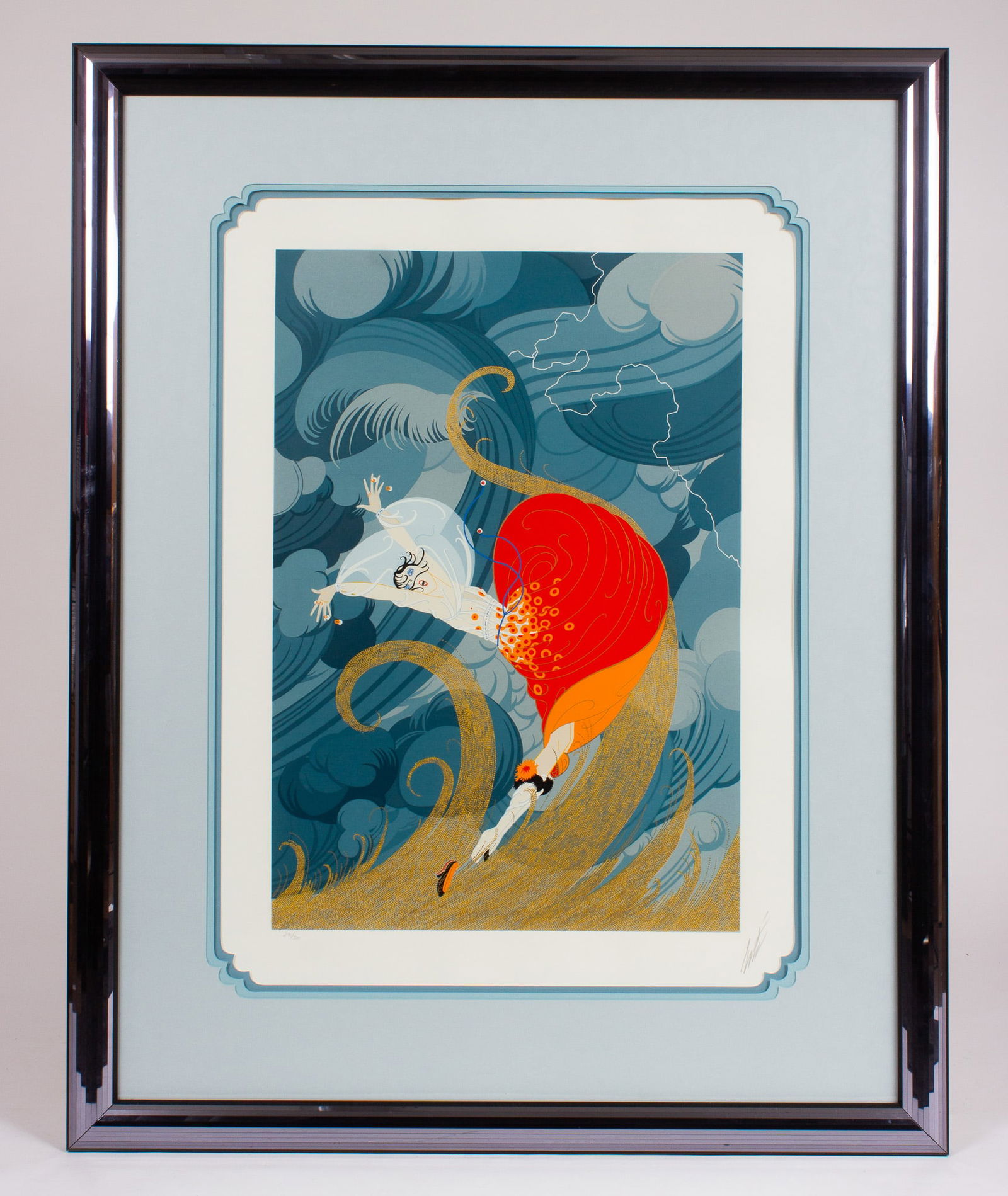 "Swept Away", Serigraph Signed Erte. (1 of 7)