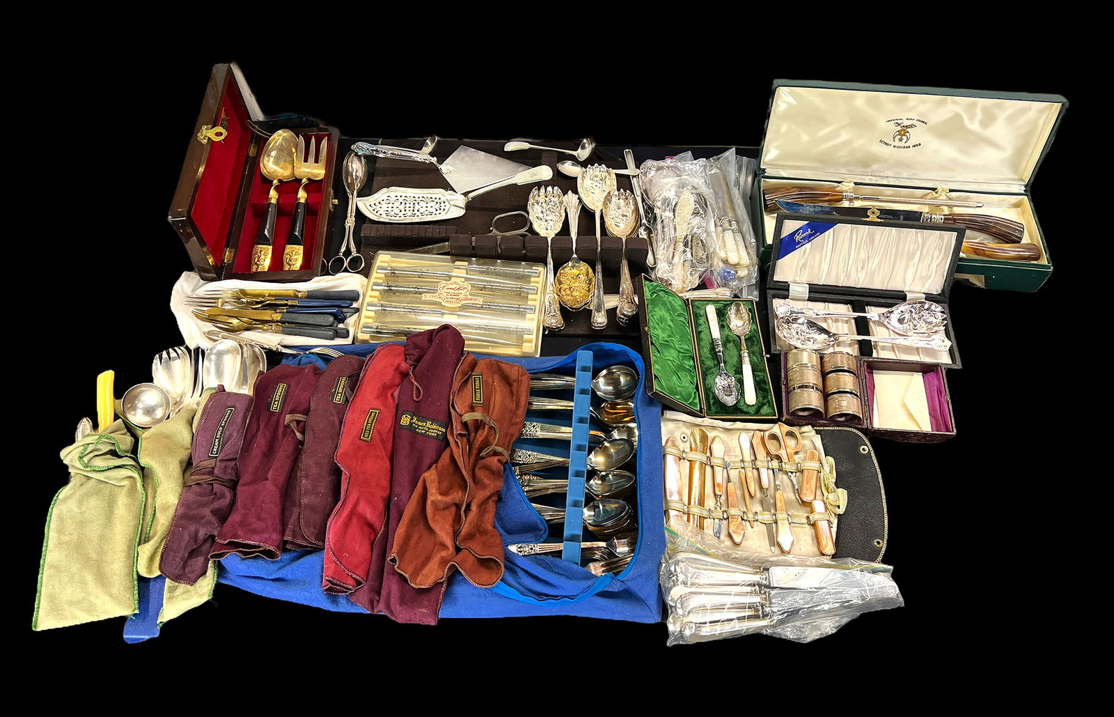 Large lot of Silverplate Utensils & Serving Pcs. (1 of 7)