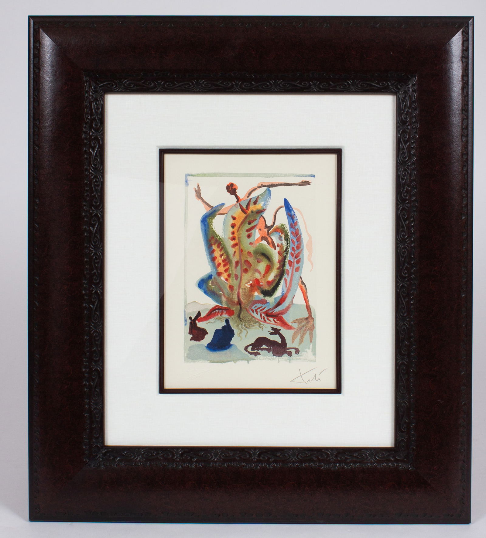 Purgatory 23 / Gluttony, Salvador Dali Woodcut. (1 of 8)