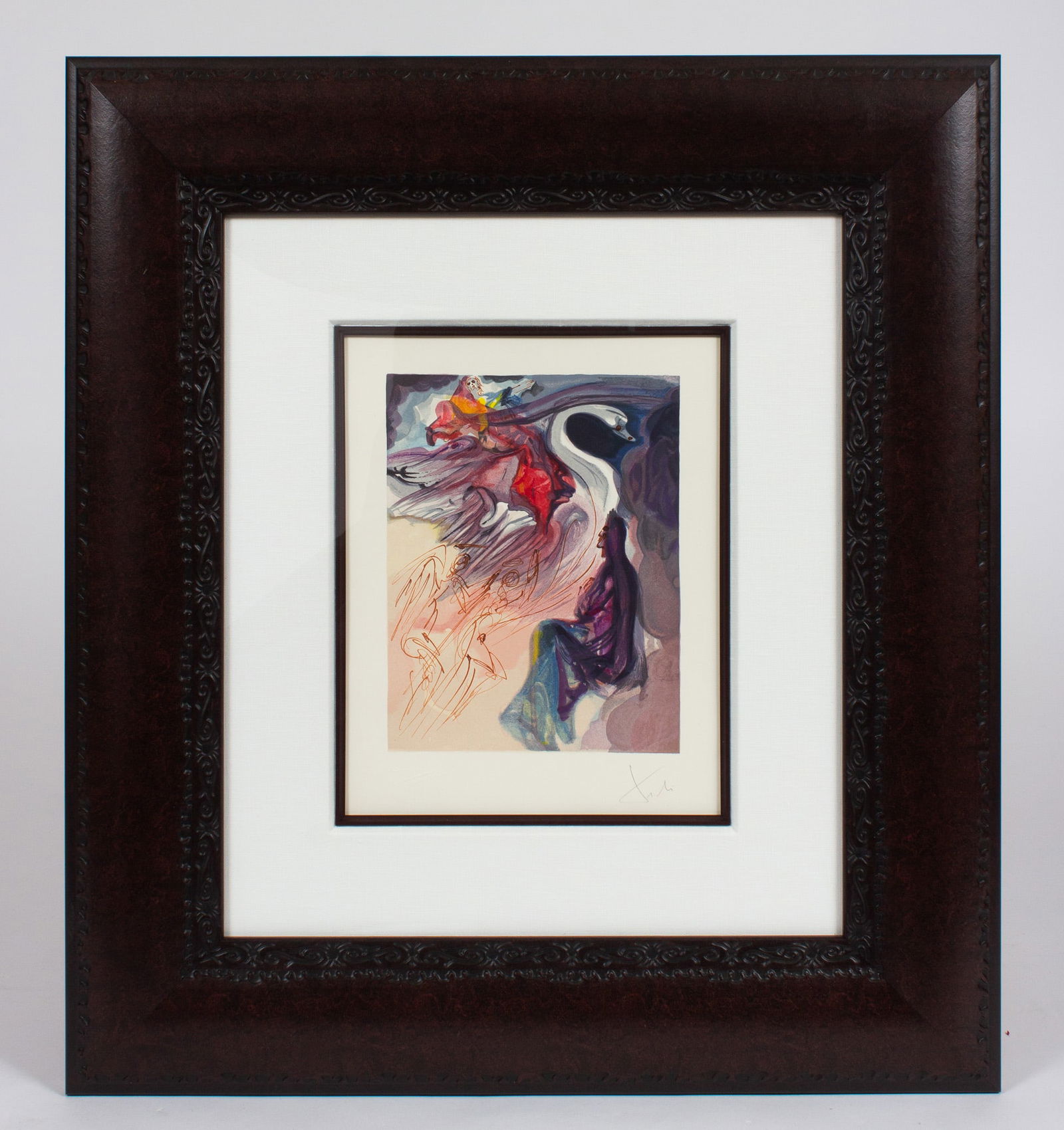 Paradise 19 / Language of the Birds, Dali Woodcut. (1 of 9)