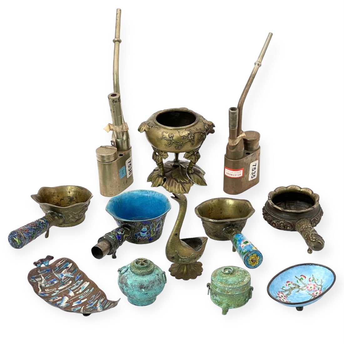 Large Lot of Metal Chinese Articles - Bronze, etc. (1 of 2)