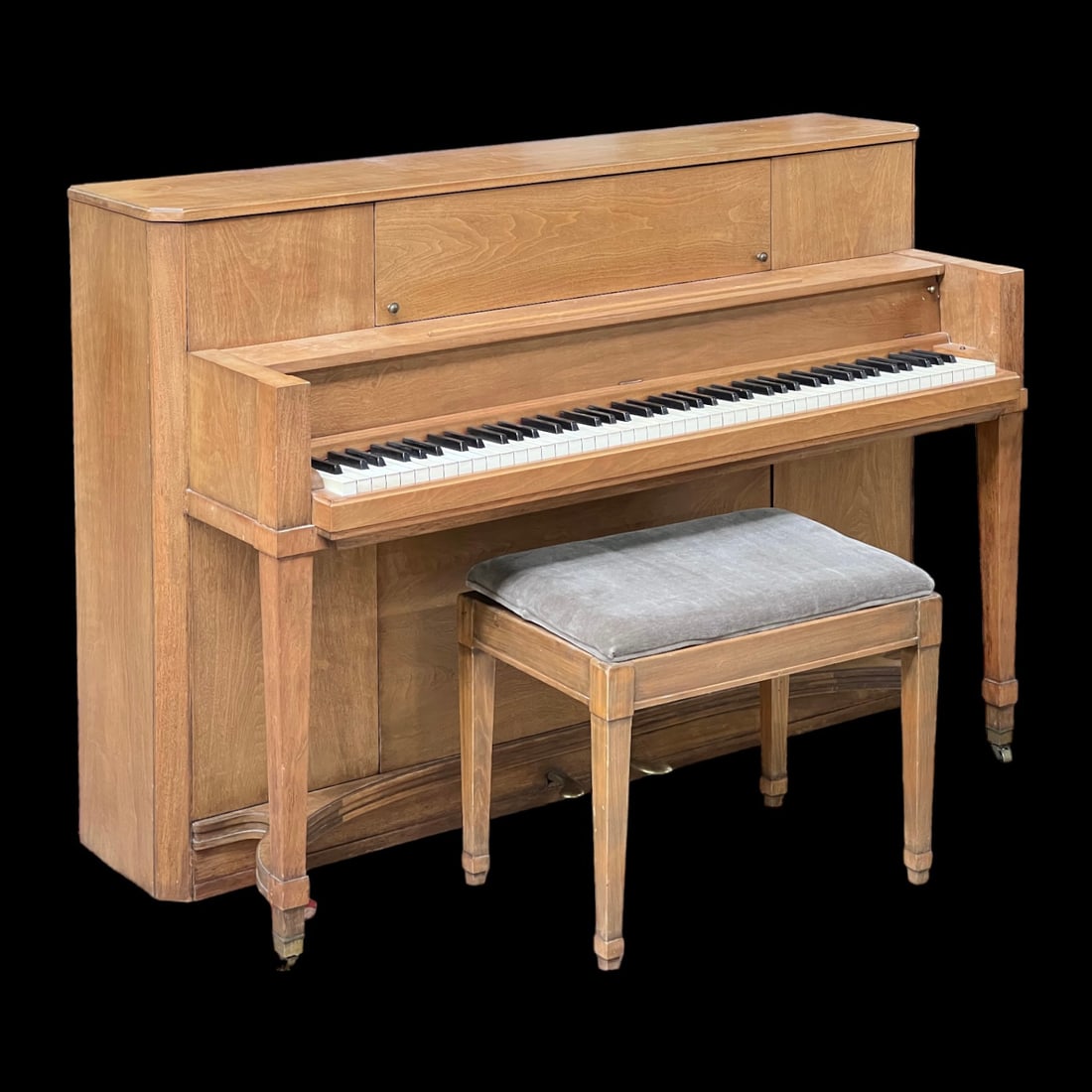 Steinway Deco Upright Sheraton Console Piano. (1 of 6)