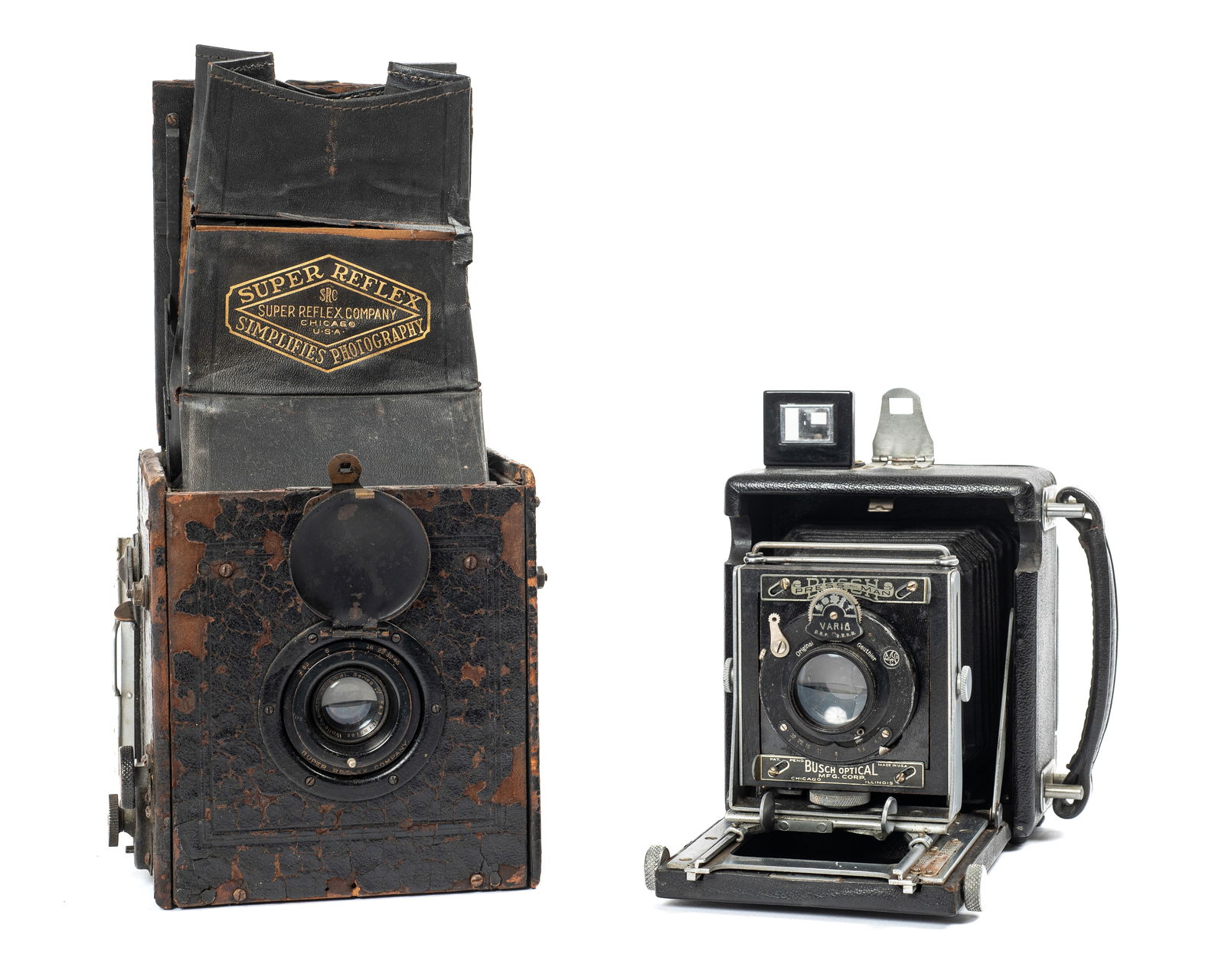Busch Pressman & Super Reflex Vintage Cameras. (1 of 1)