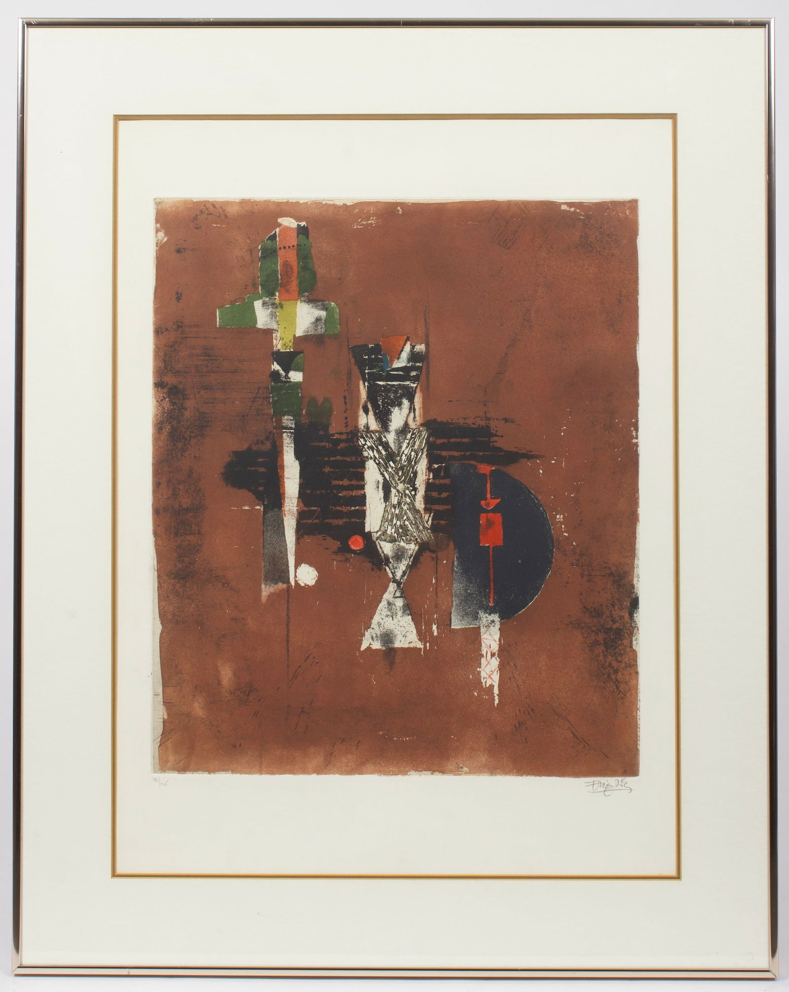 Hand Signed Etching by Johnny Friedlaender. (1 of 9)