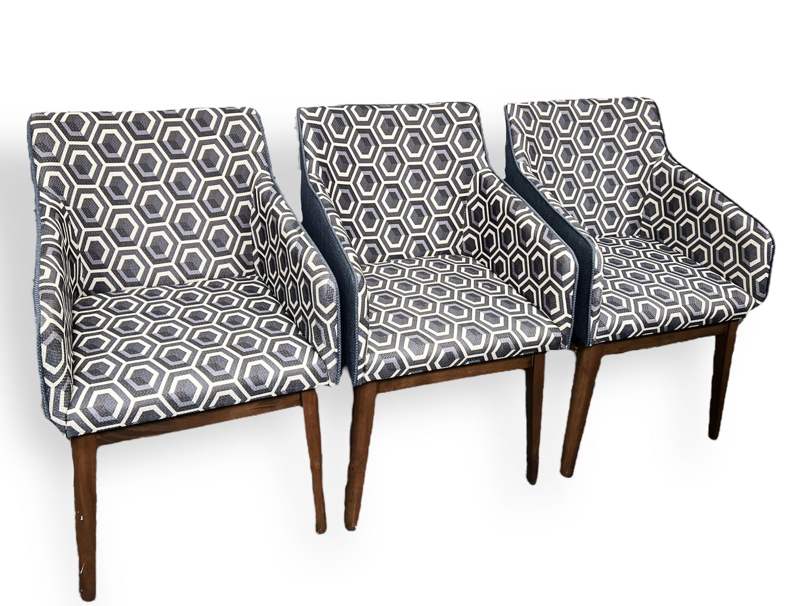 Set of Three Baxton Studio Lounge Chairs. (1 of 1)