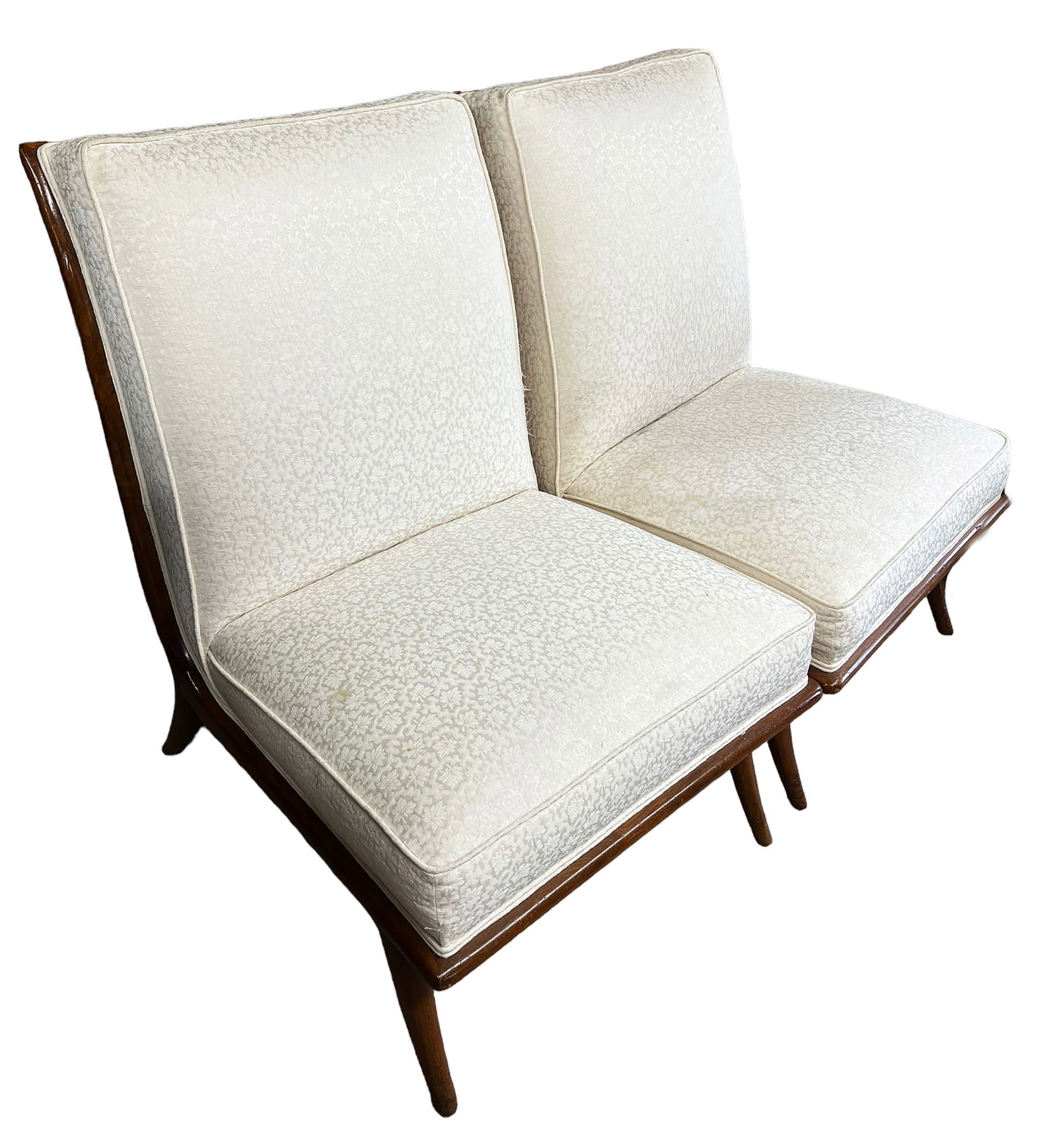 Pair of Mid-Century Modern Slipper Chairs. (1 of 2)