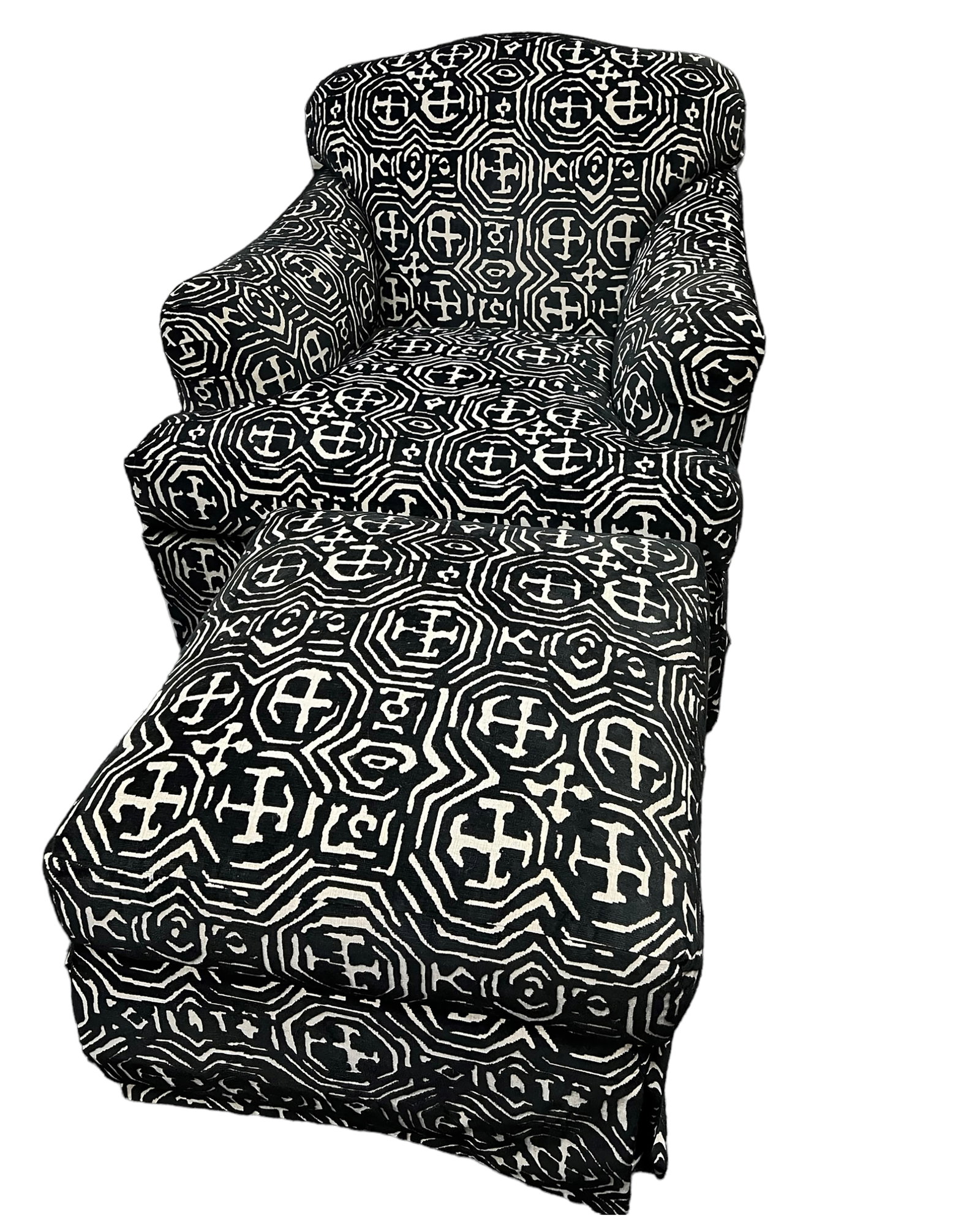 Oversized Armchair & Ottoman. (1 of 1)