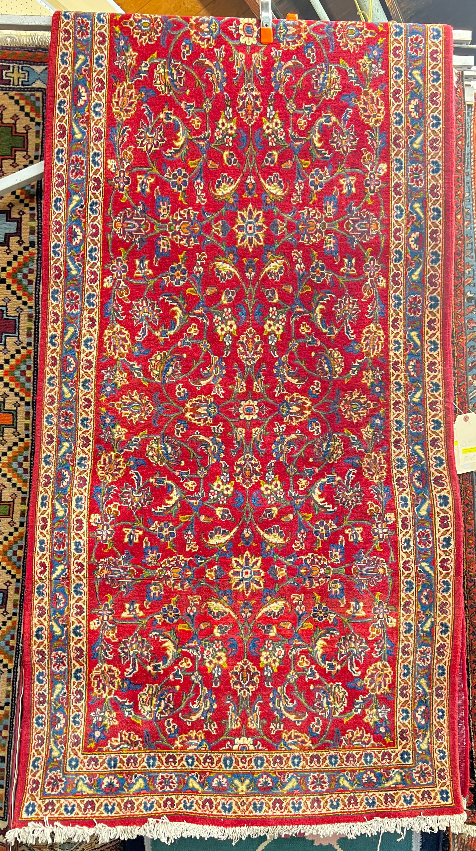 3' 3" x 12' 5" Red Oriental Runner Rug. (1 of 3)