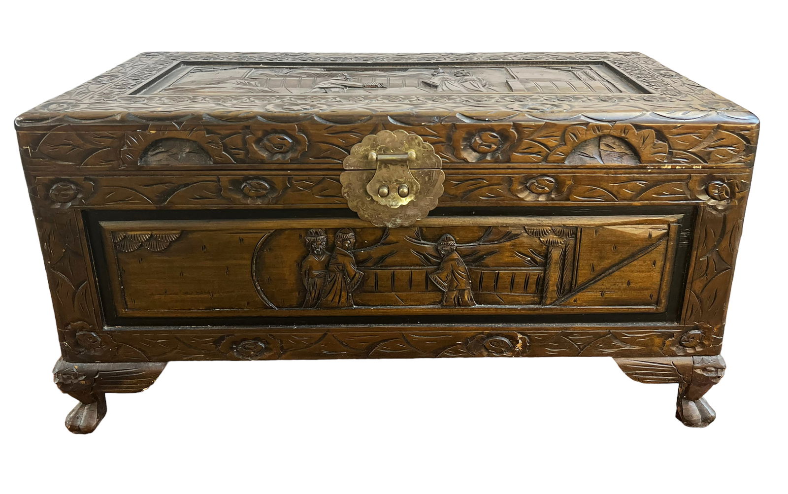 Asian Camphor Wood Chest. (1 of 3)