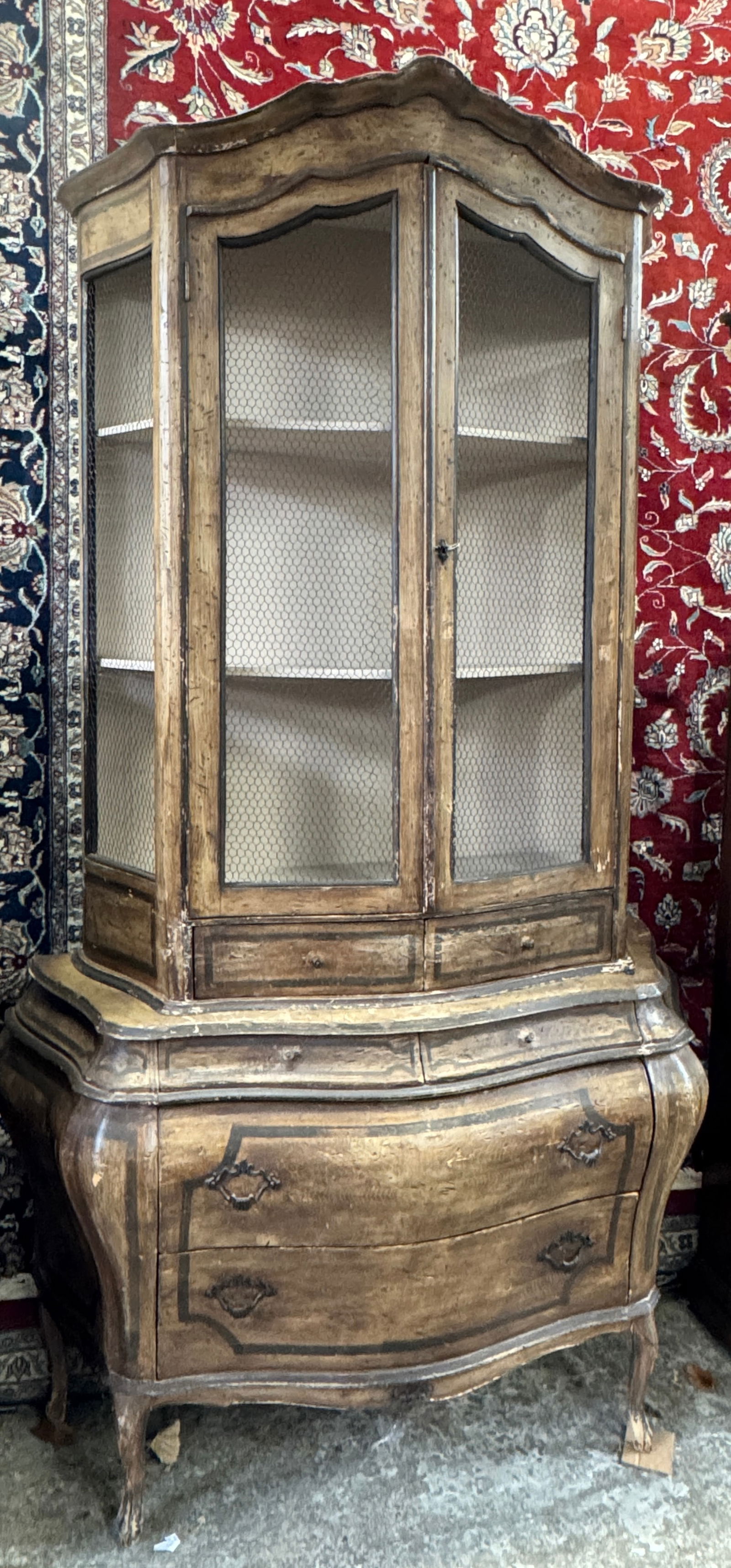 French Country Style Display Cabinet. (1 of 1)