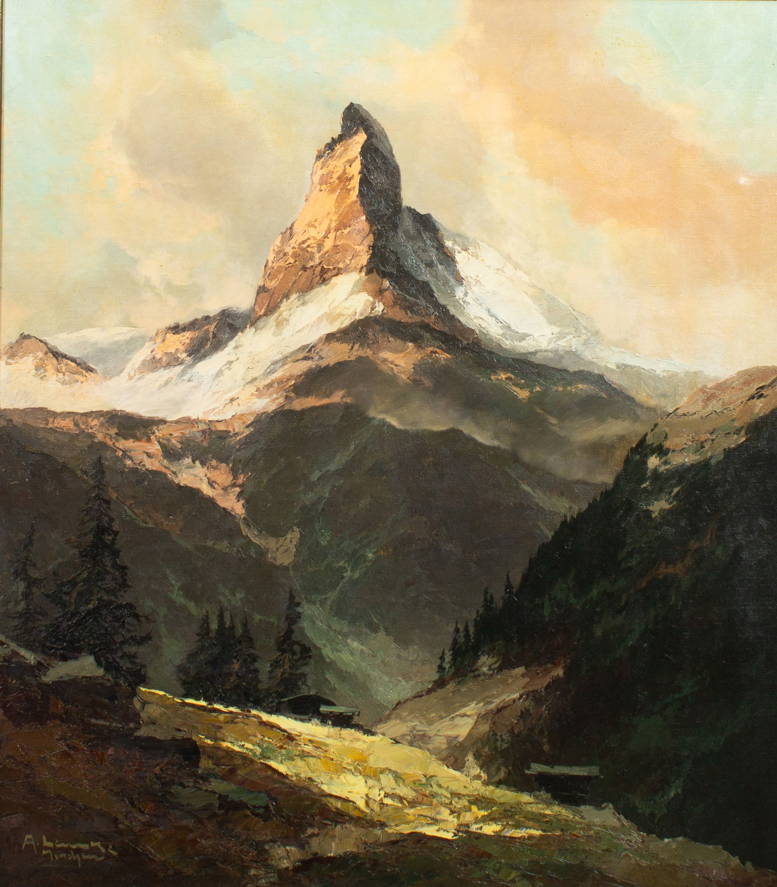 Matterhorn Mountainscape Painting by Arno Lemke. (1 of 9)