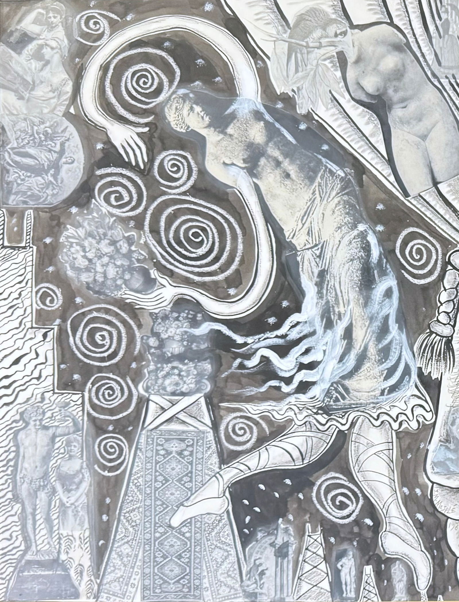 Mixed-Media Collage, James Mesple. (1 of 4)