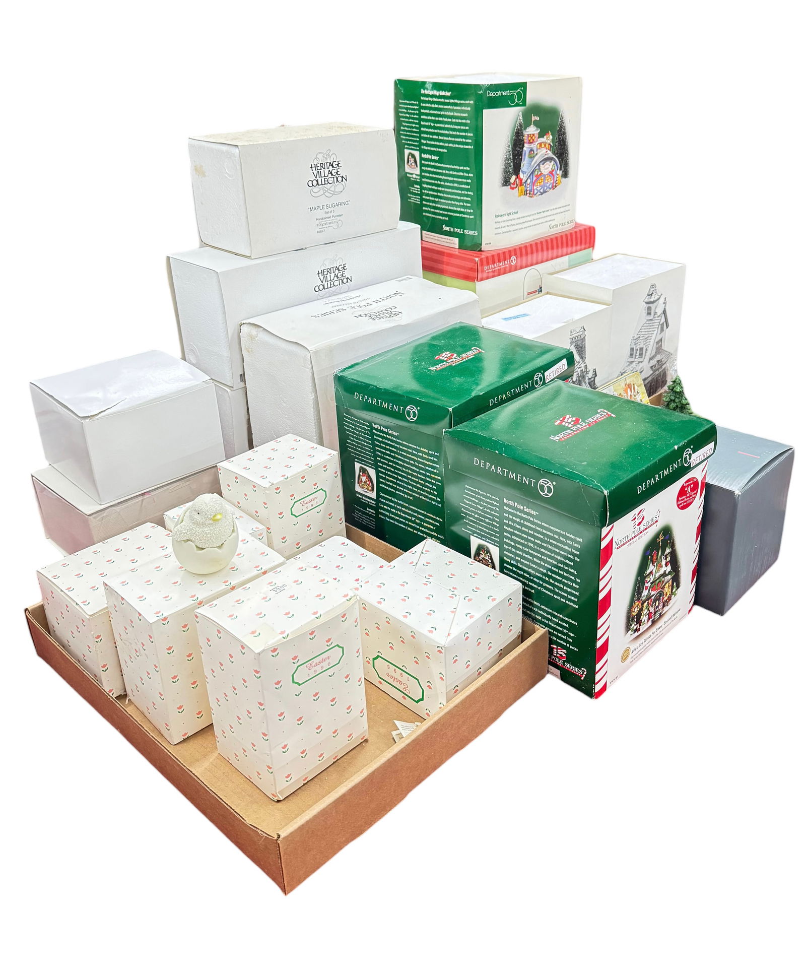 Lot of Department 56: Christmas and Easter. (1 of 1)