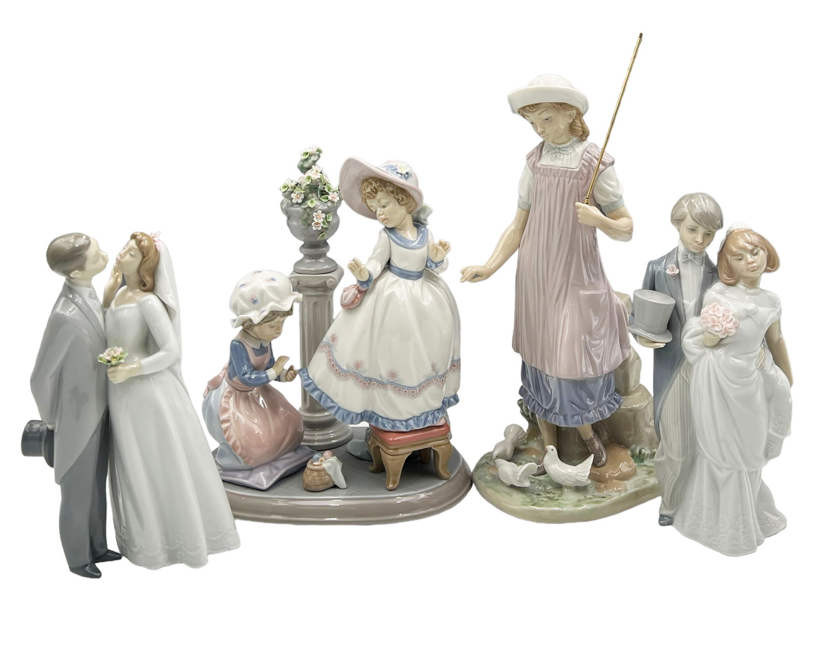Lot of 4 Lladro Figurines- Wedding Couples, etc. (1 of 11)