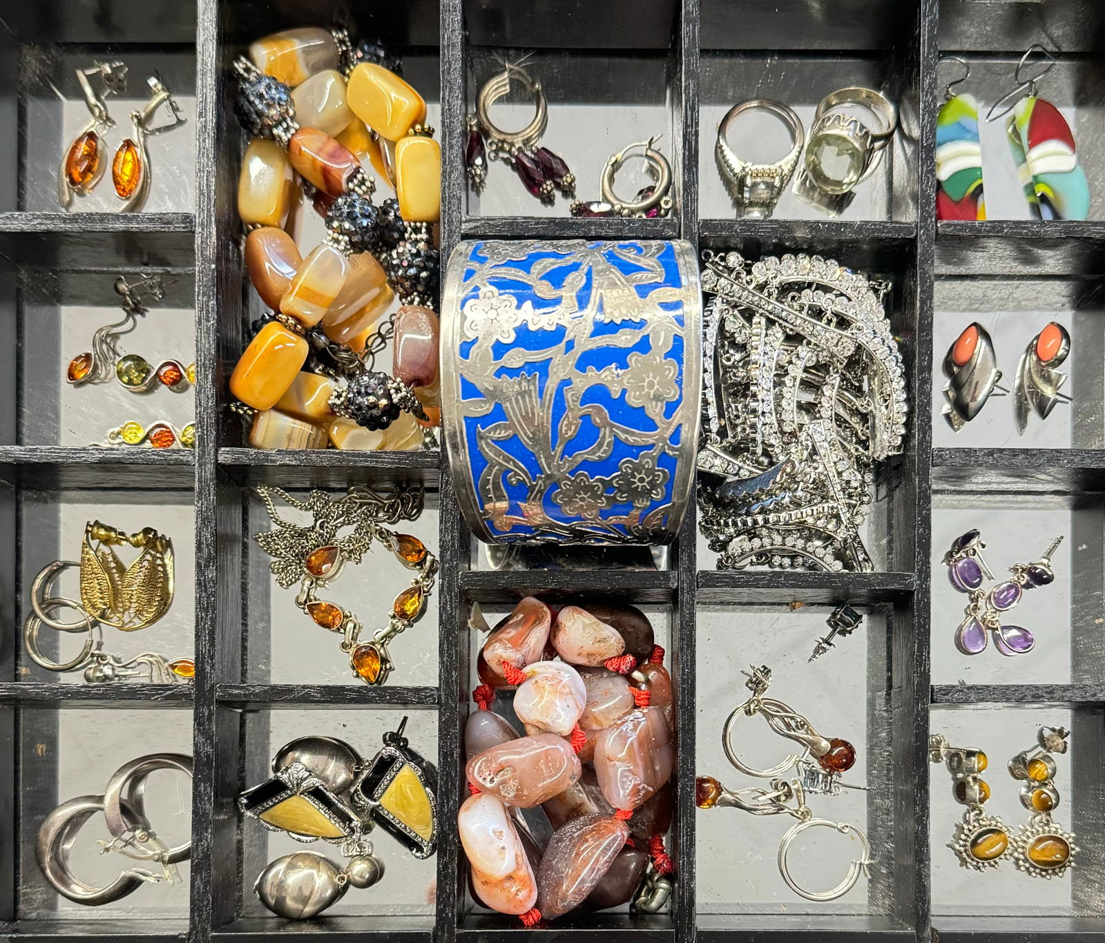 Lot of Assorted Jewelry, some Silver. (1 of 4)