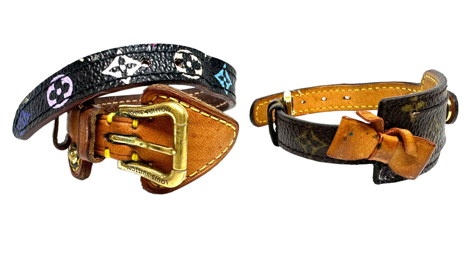 Lot of Two Louis Vuitton Leather Bracelets. (1 of 3)