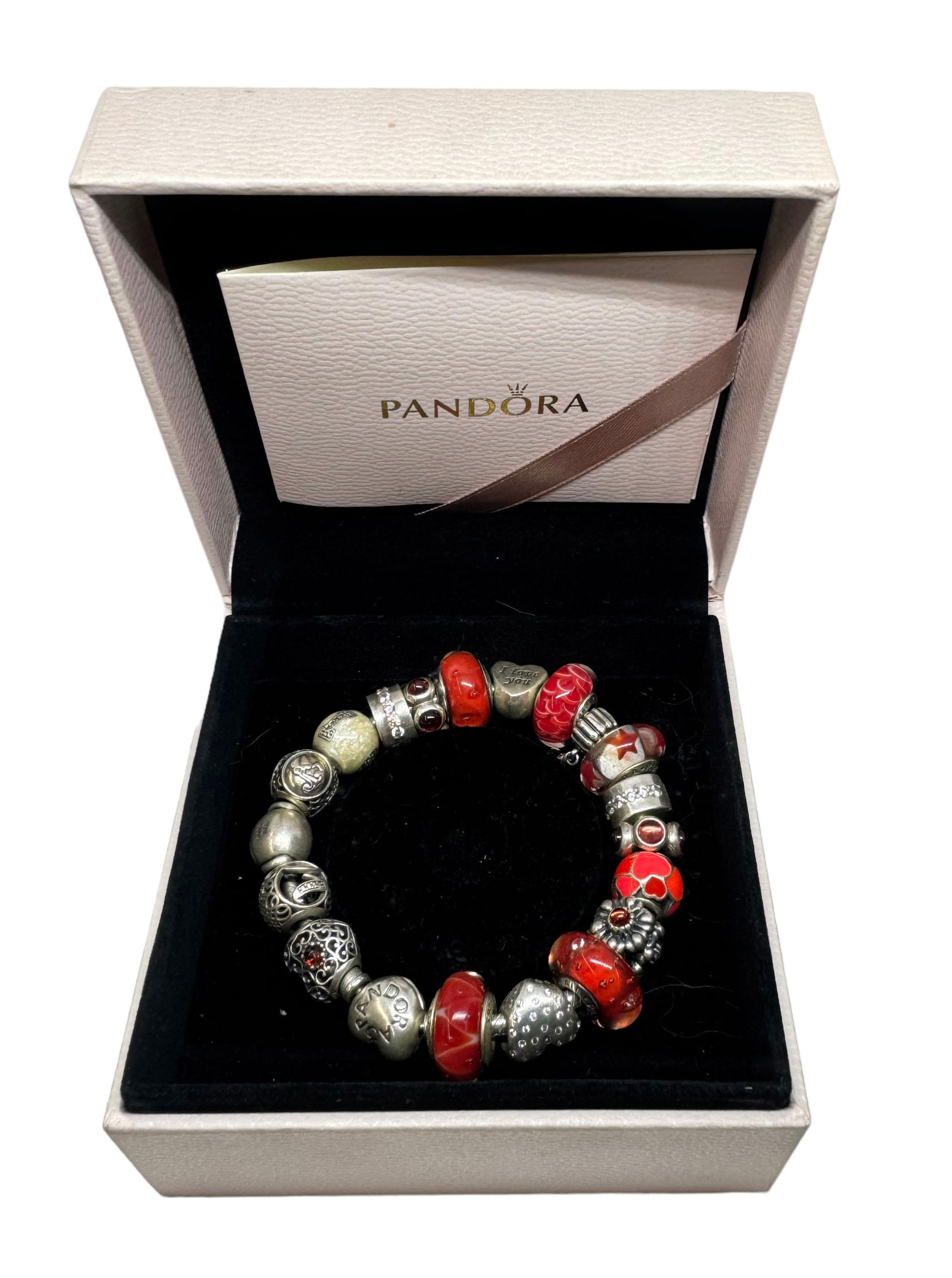 Pandora Bracelet w/ Mostly Sterling Charms. (1 of 4)