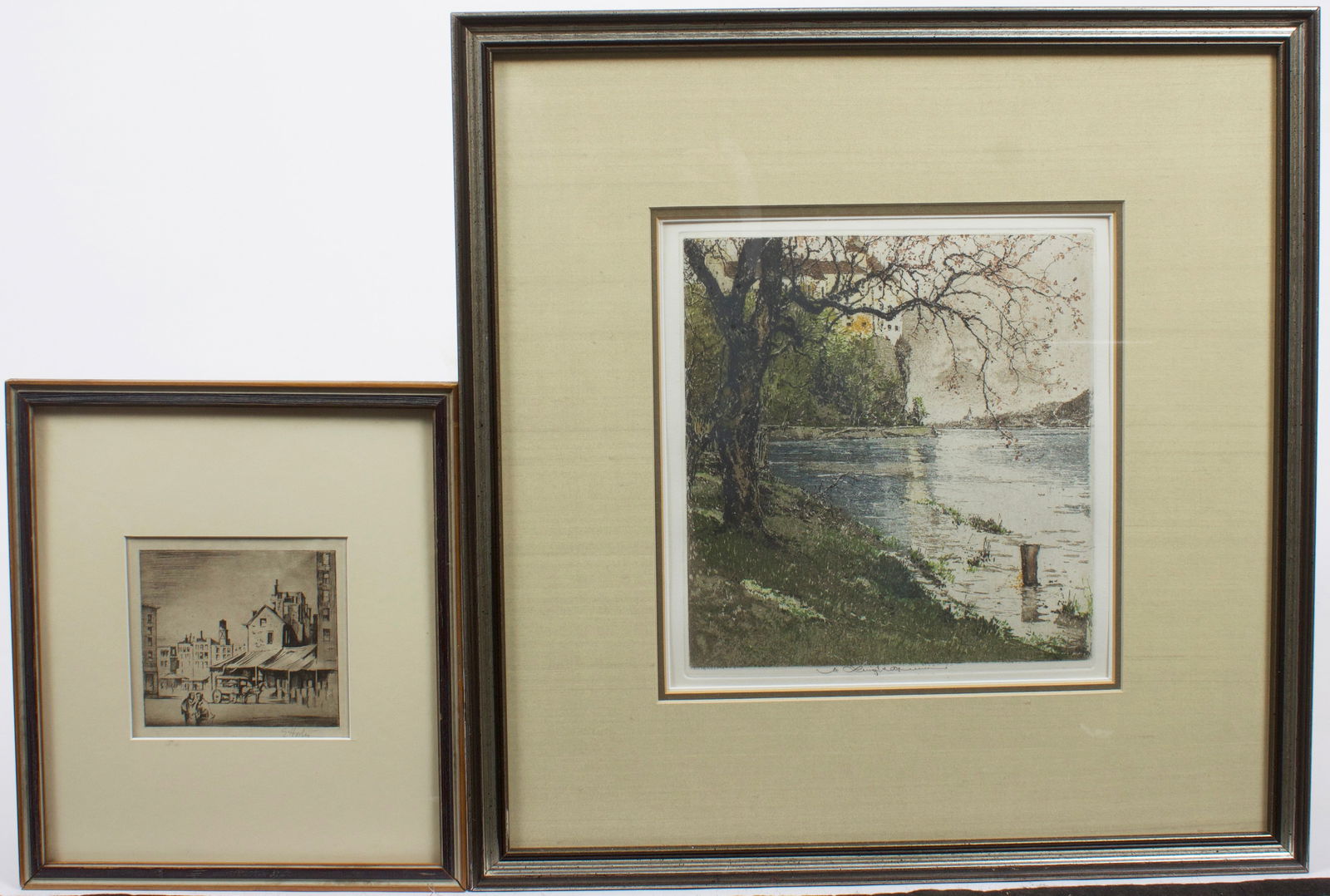 Lot of 2 Etchings - Luigi Kasimir, Earl Horter, etc. (1 of 9)