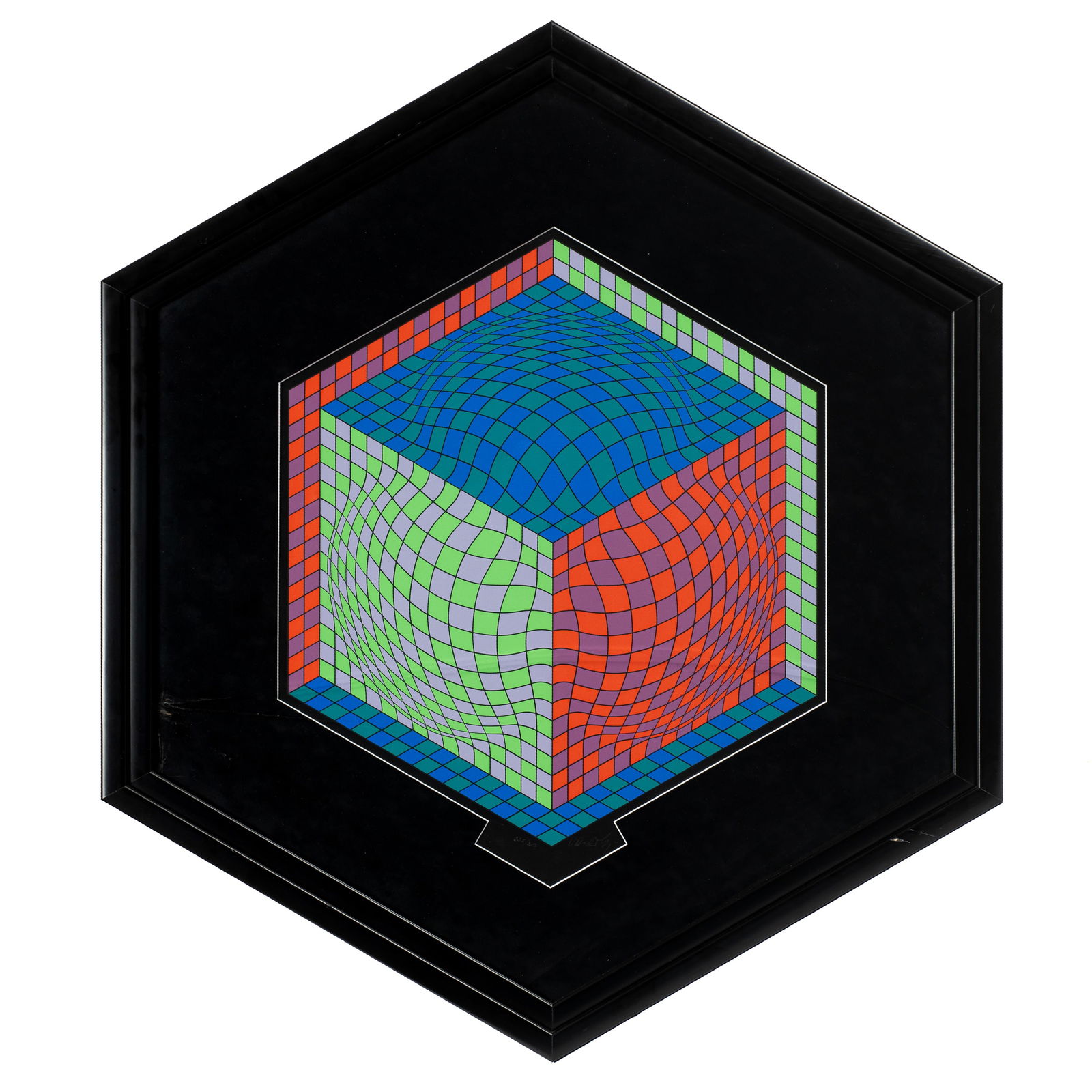 Hexagon in Motion, Serigraph by Victor Vasarely. (1 of 8)