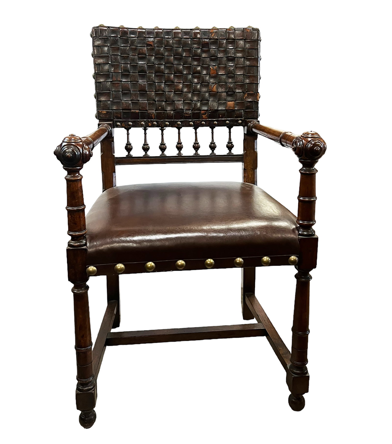 Gothic Style Mahogany Armchair. (1 of 3)