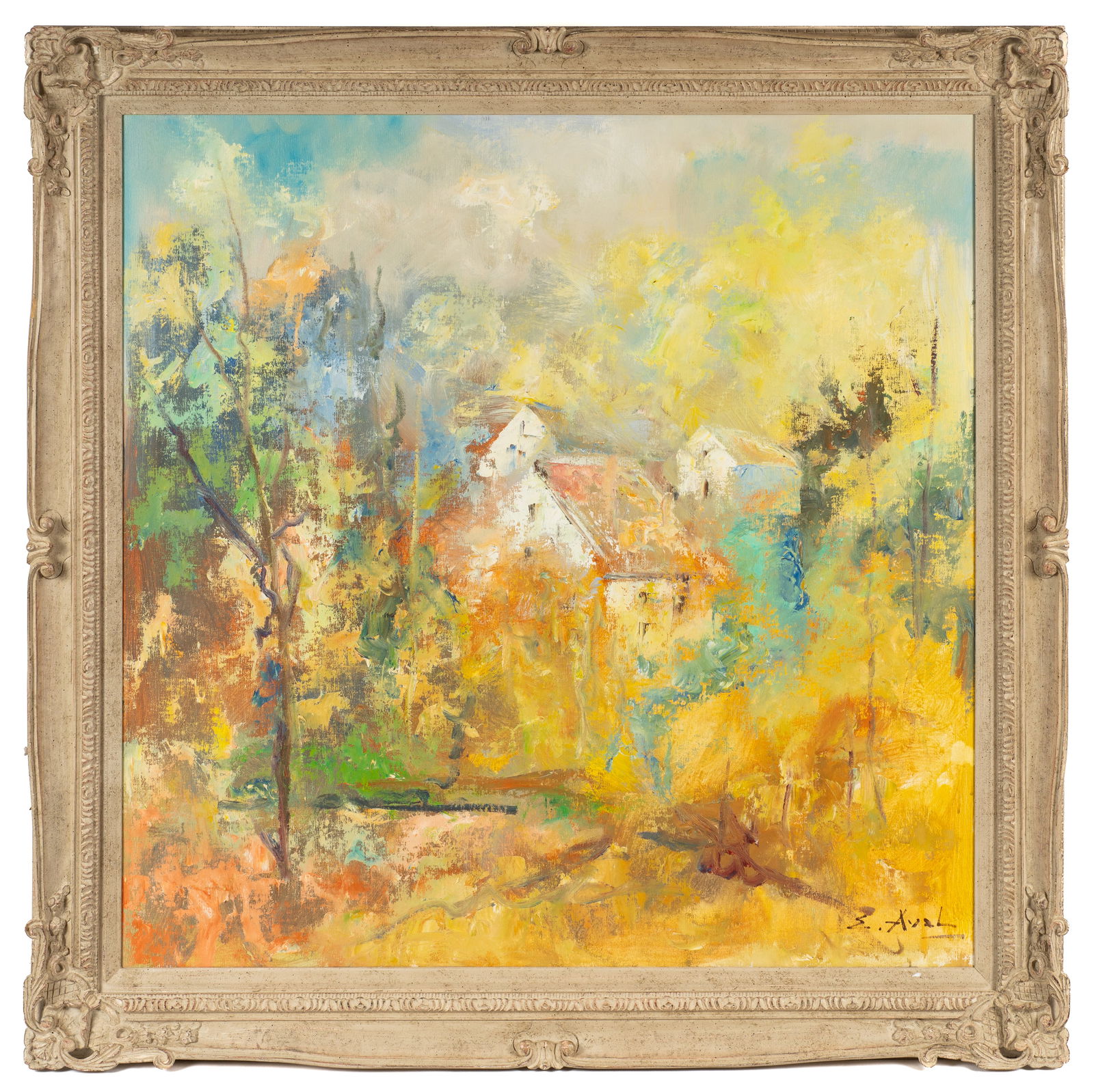 Lg. Impressionist Painting by Edward Aval. (1 of 5)