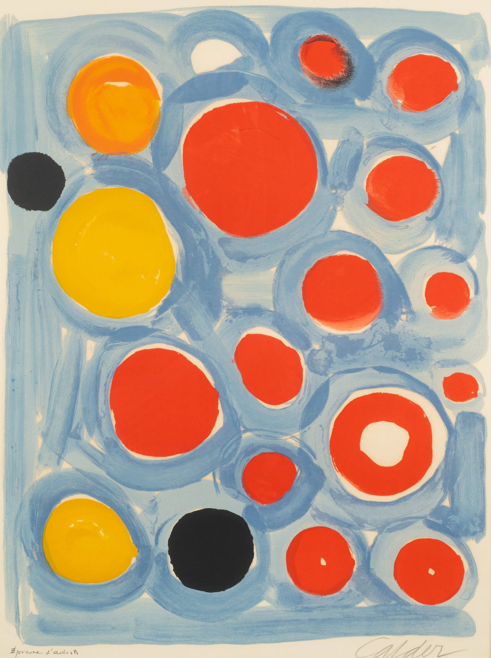 Artist's Proof Lithograph, Alexander Calder. Auction