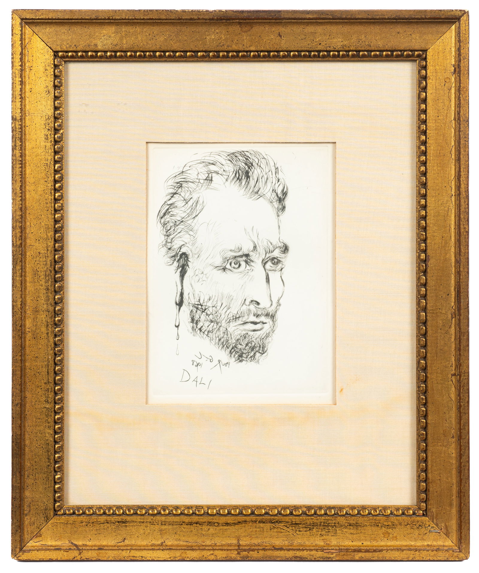 "Vincent Van Gogh", Salvador Dali Etching. (1 of 6)