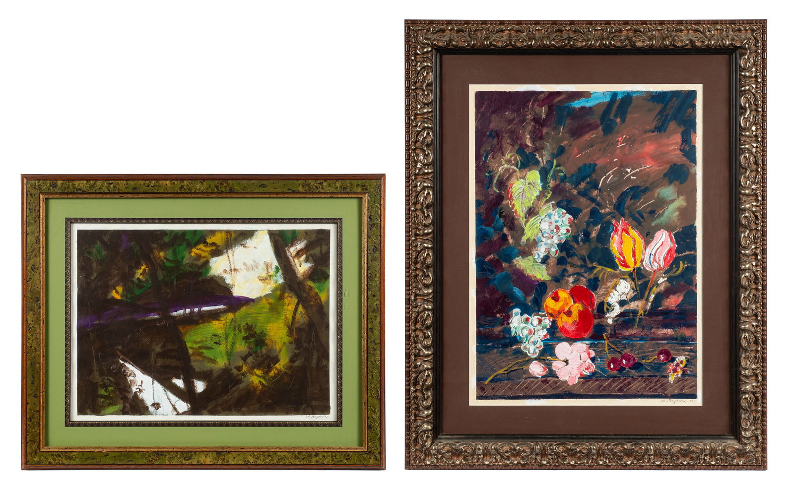 Pr. of Mixed-Media Paintings, John Brzostoski. (1 of 11)