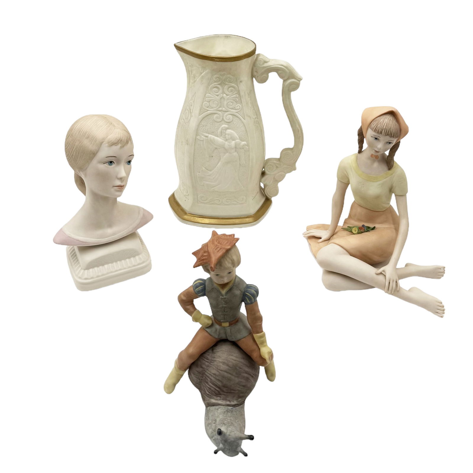 Lot of 4 Laszlo Ispanky Bisque Porcelain Pcs. (1 of 3)