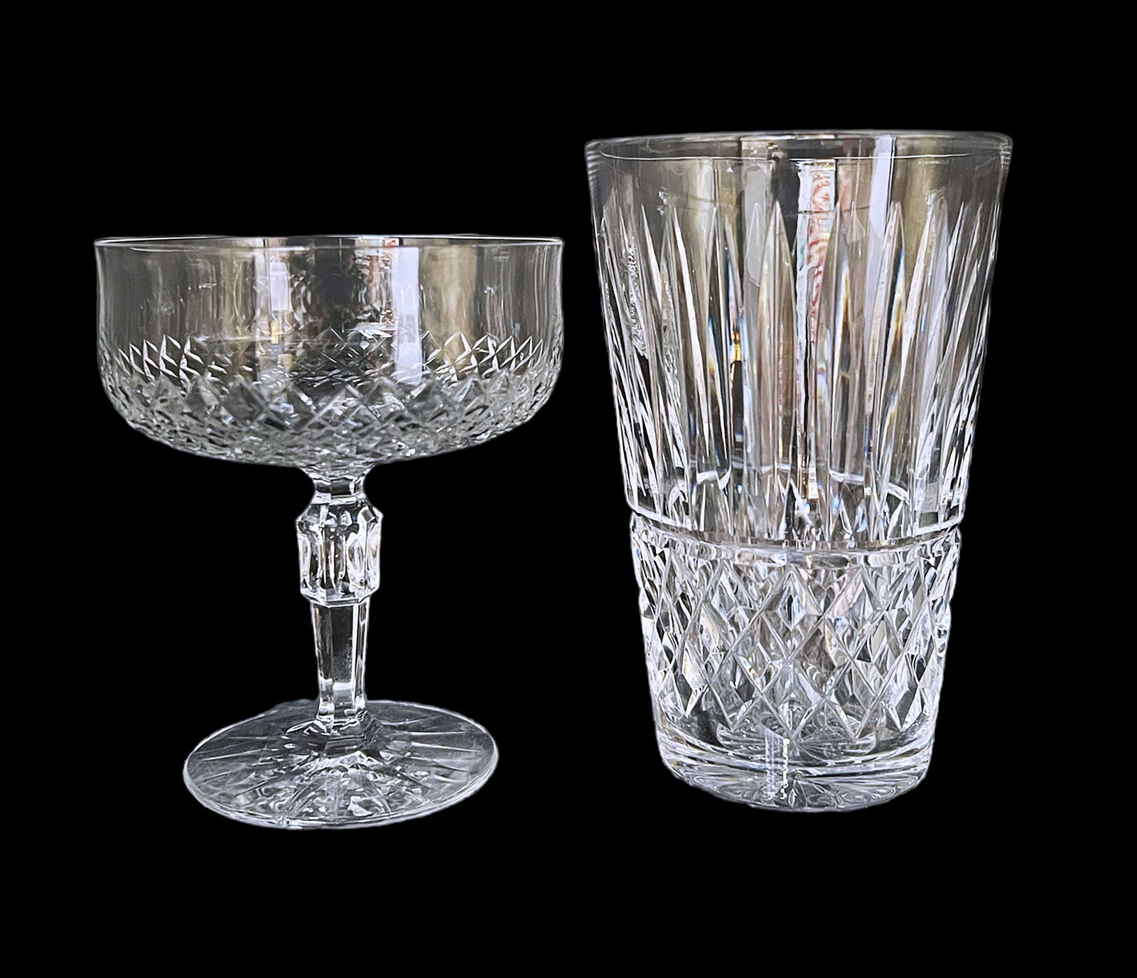 Lot: 18 Pcs. of Crystal Barware- Waterford, etc. (1 of 3)