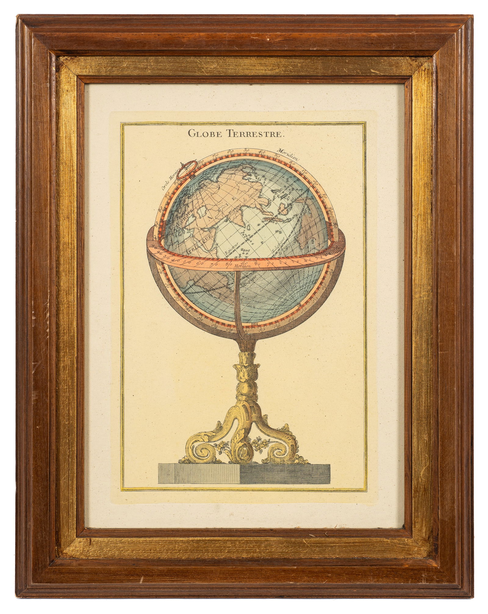 Claude Buy de Mornas Globe Terrestre Etching. (1 of 4)