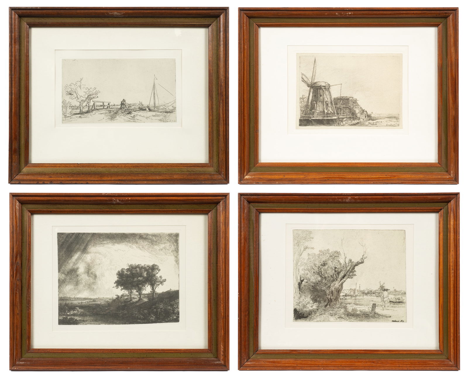 Lot of 4 Heliographs After Rembrandt. (1 of 20)
