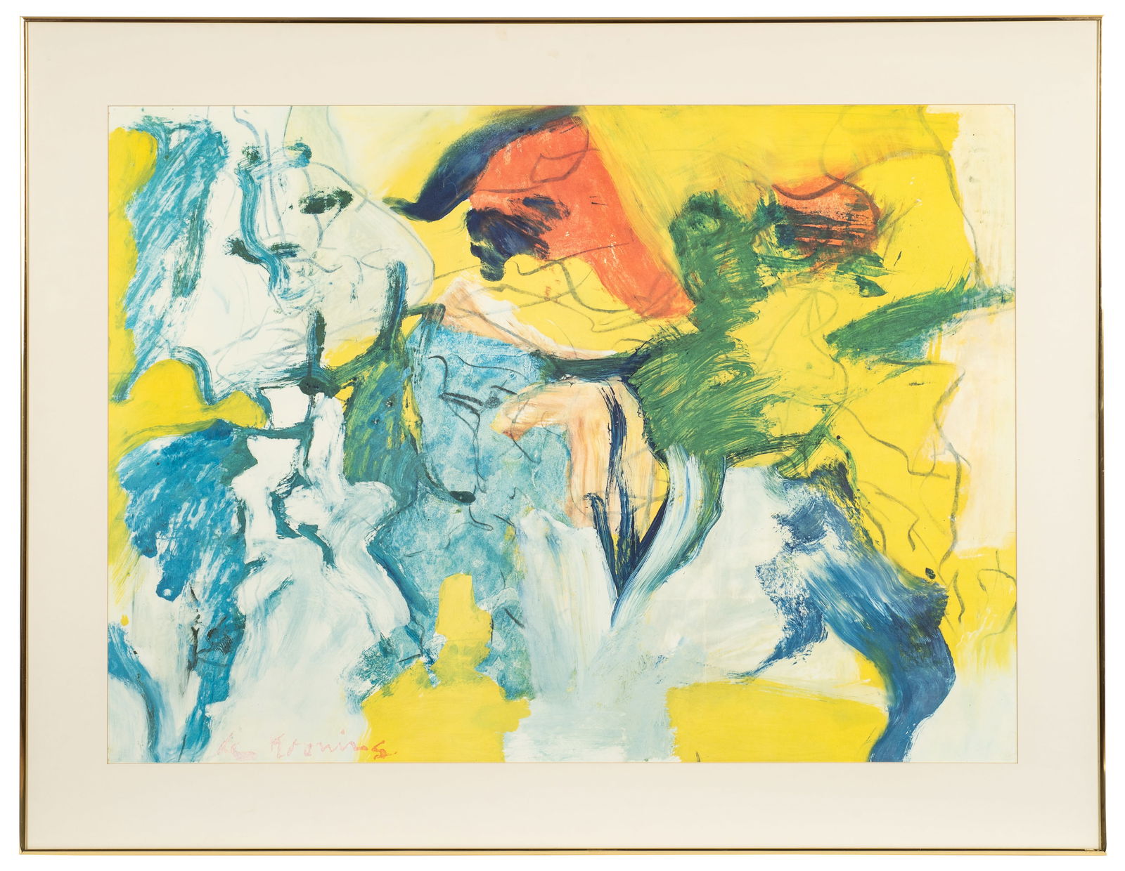 "Guild Hall East Hampton", Lithograph, de Kooning. (1 of 5)
