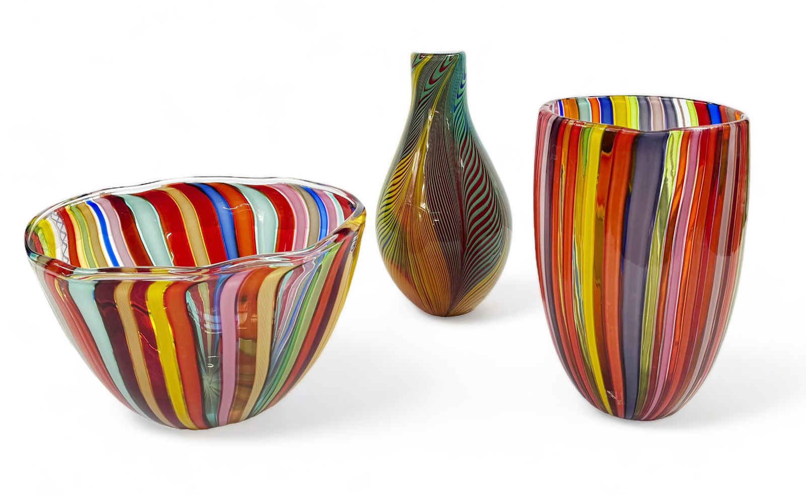 Lot of 3 Art Glass Vases- Murano Cenedese, etc. (1 of 3)